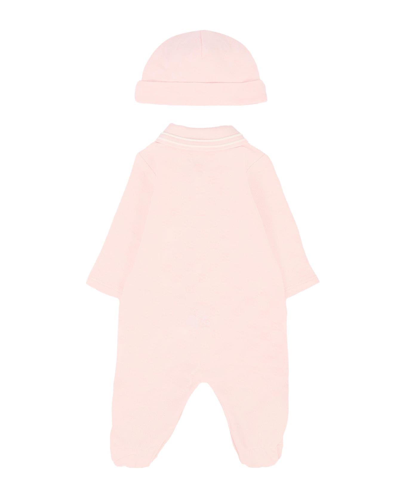 Gucci Pink Set For Baby Girl With Gg Motif - Pink