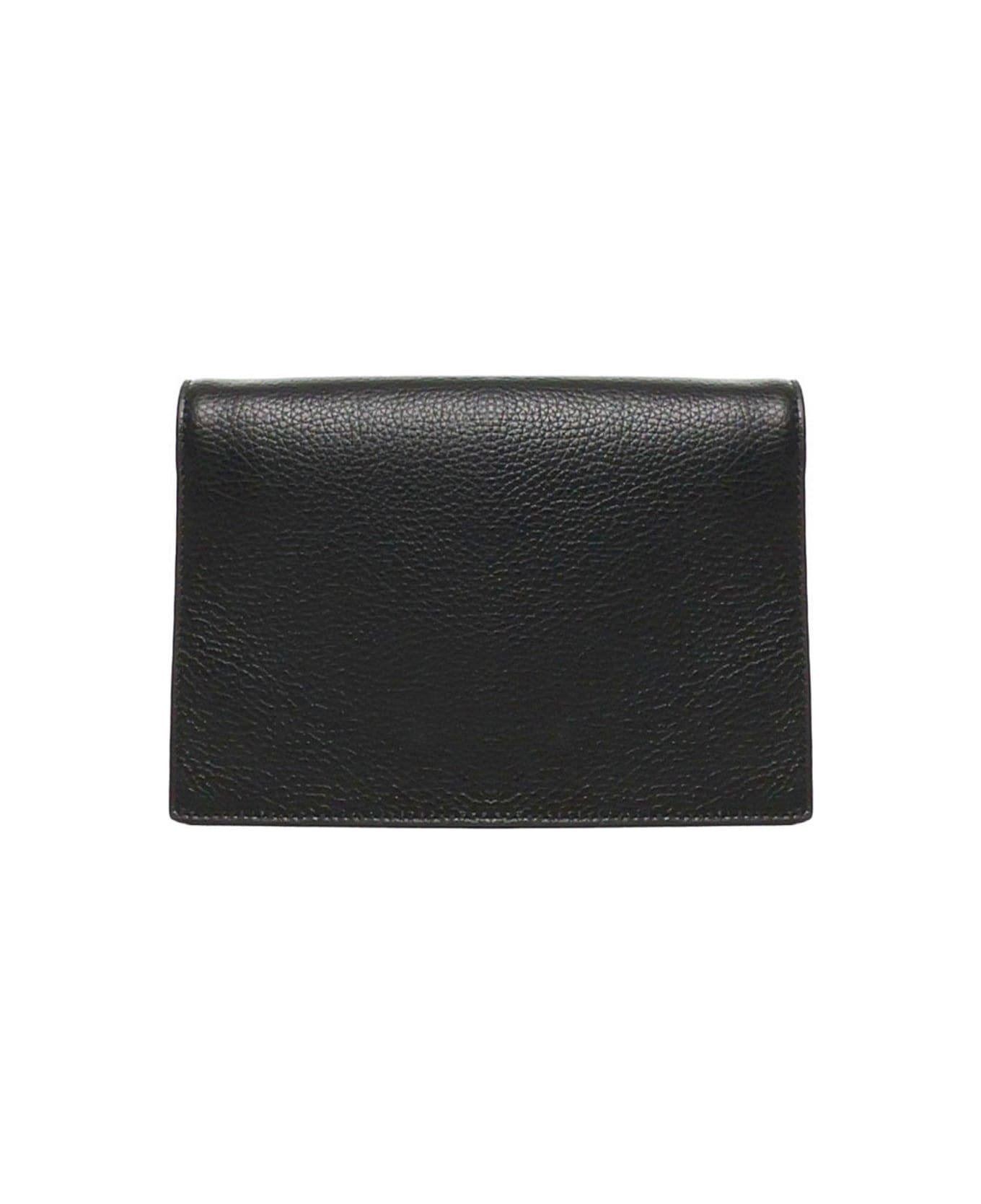 Coccinelle Natural Dandy Foldover-top Shoulder Bag - Black