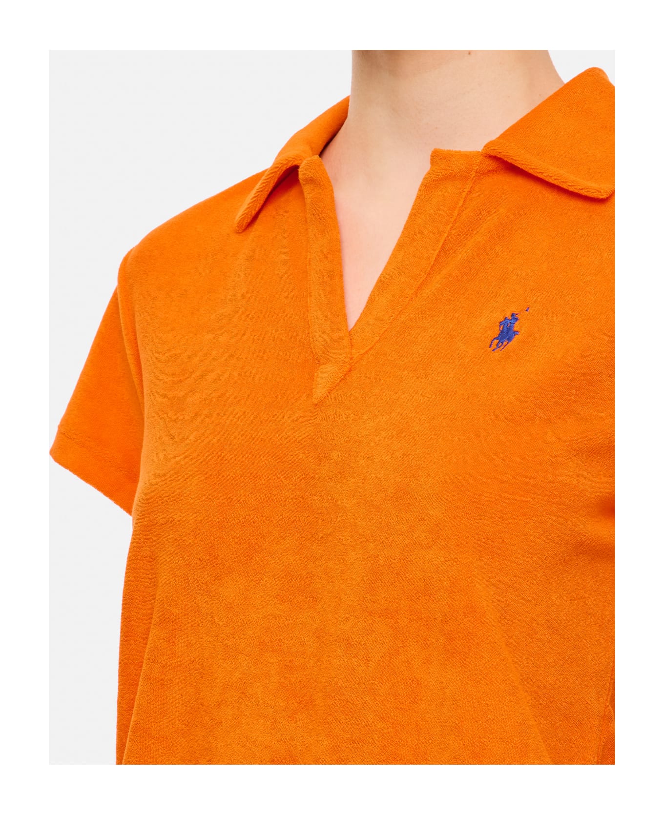 Polo Ralph Lauren Terry Short Sleeves Polo Shirt - Orange