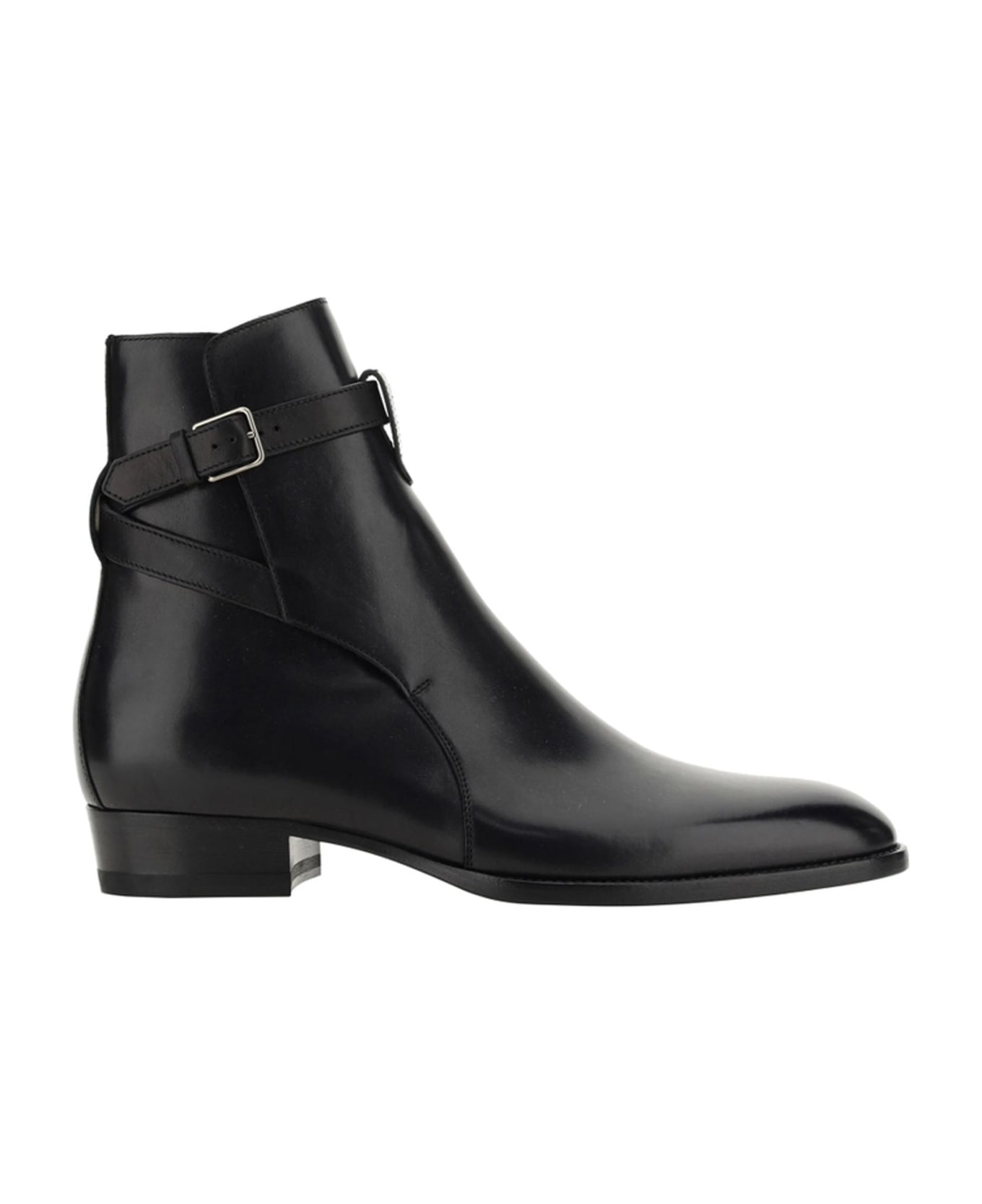 Saint Laurent Wyatt Jodhpur Ankle Boots - Black