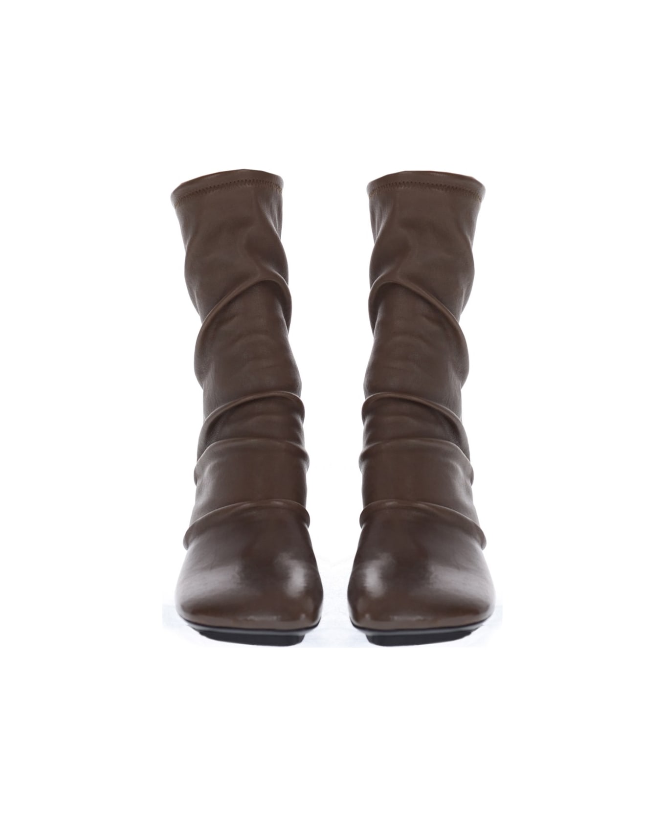 Uma Wang Cleated Boots - BROWN