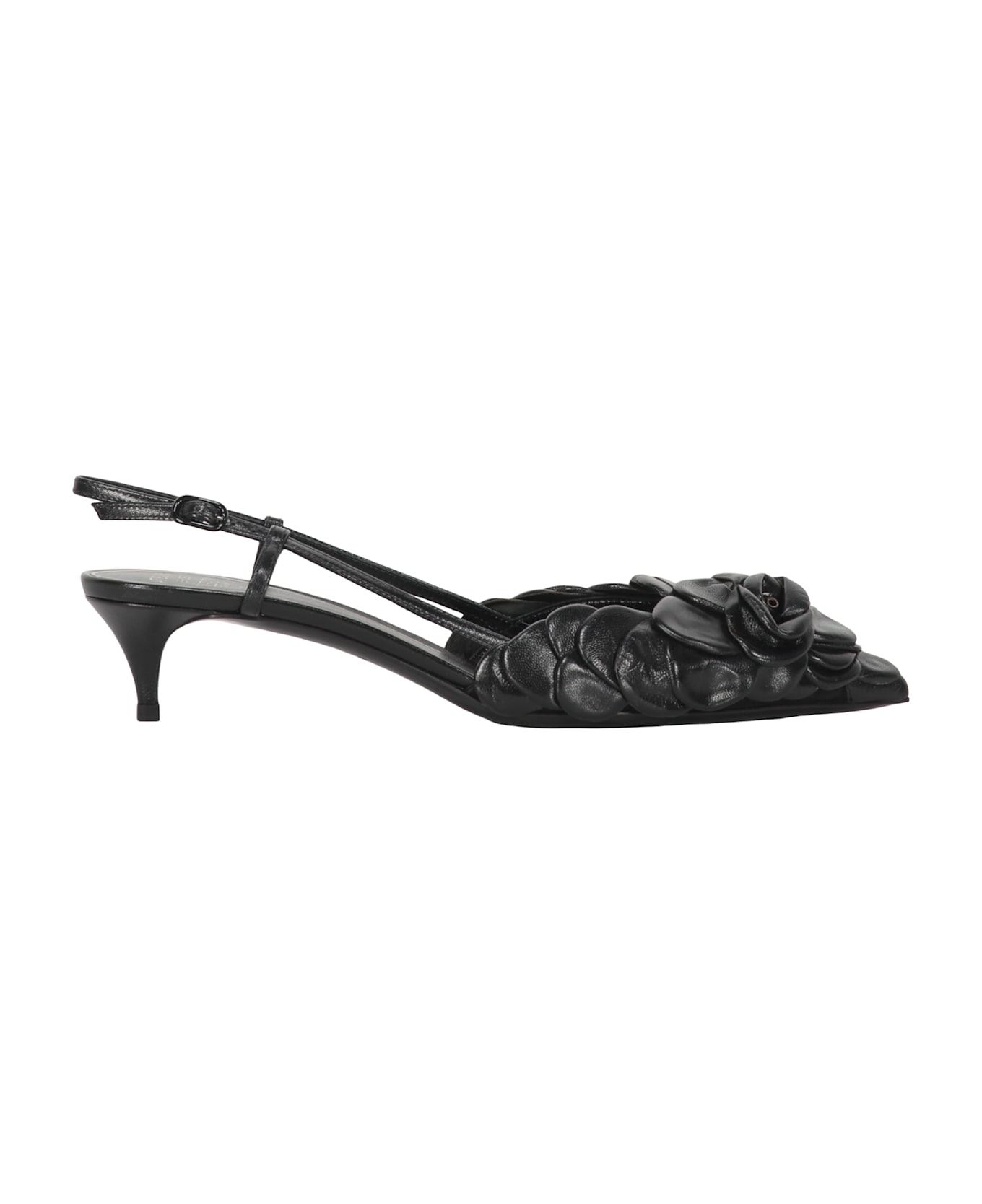 Valentino Garavani Leather Slingback Pumps - black