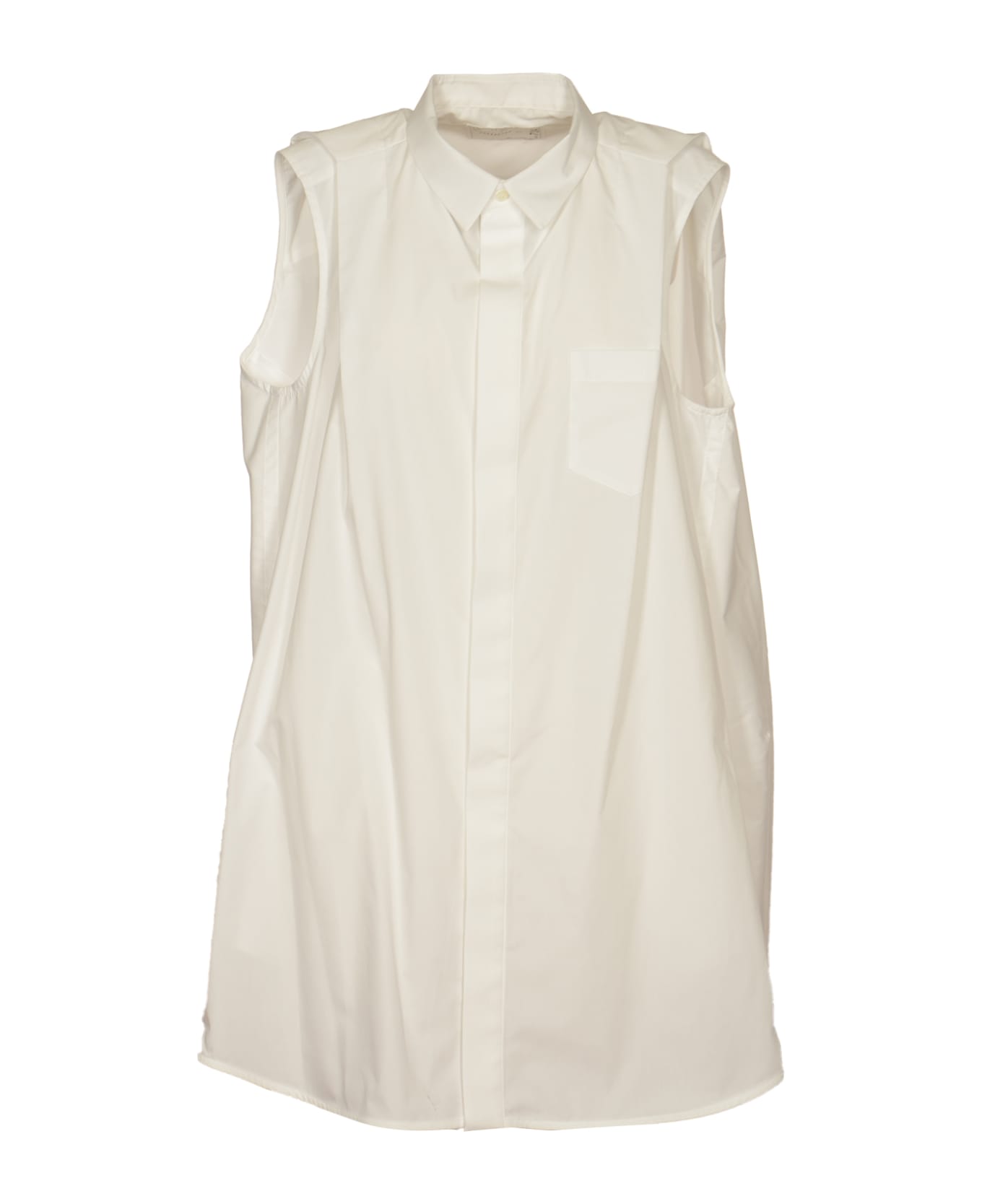 Sacai Sleeveless Shirt - White ブラウス
