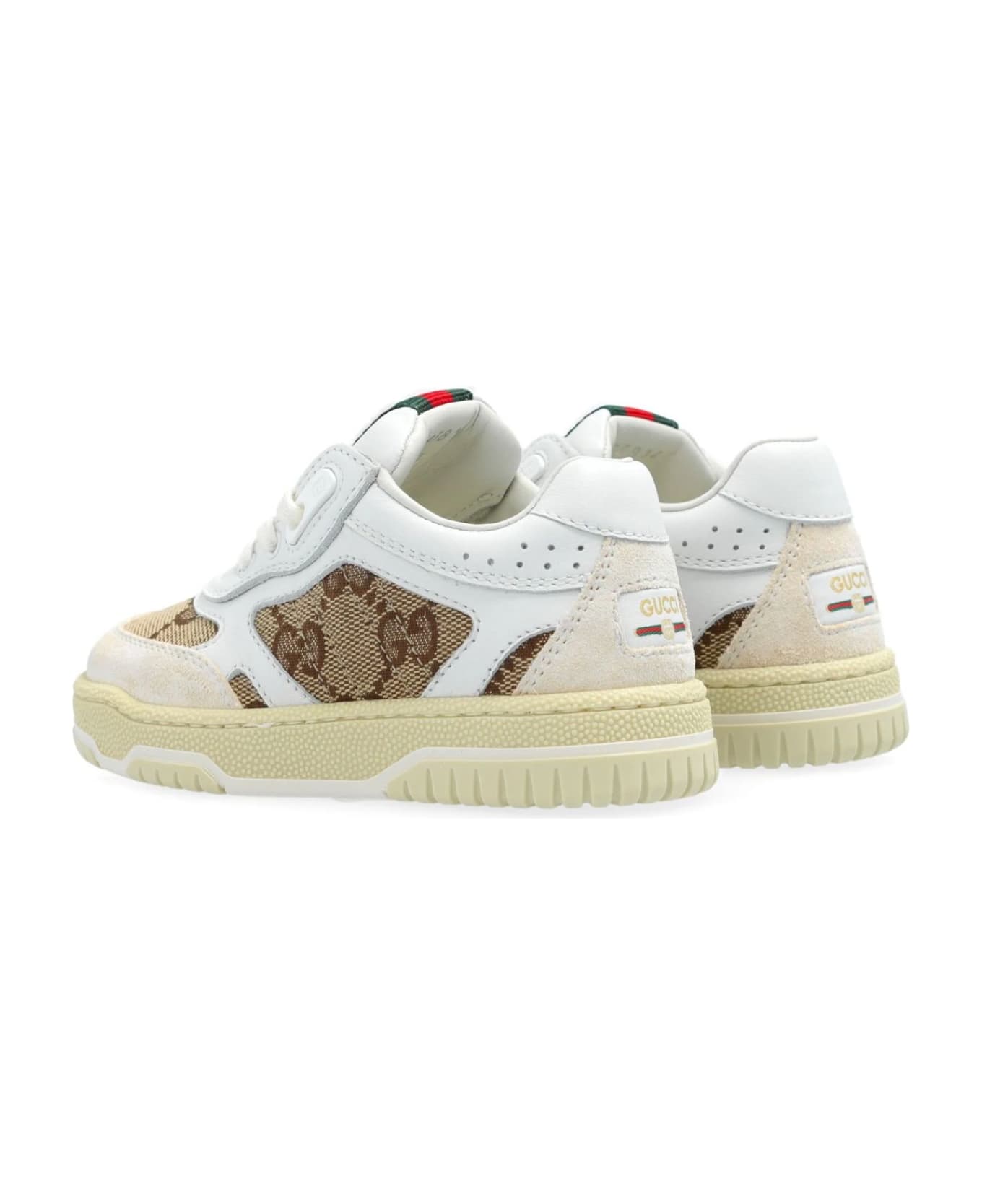 Gucci Kids Sneakers White - White