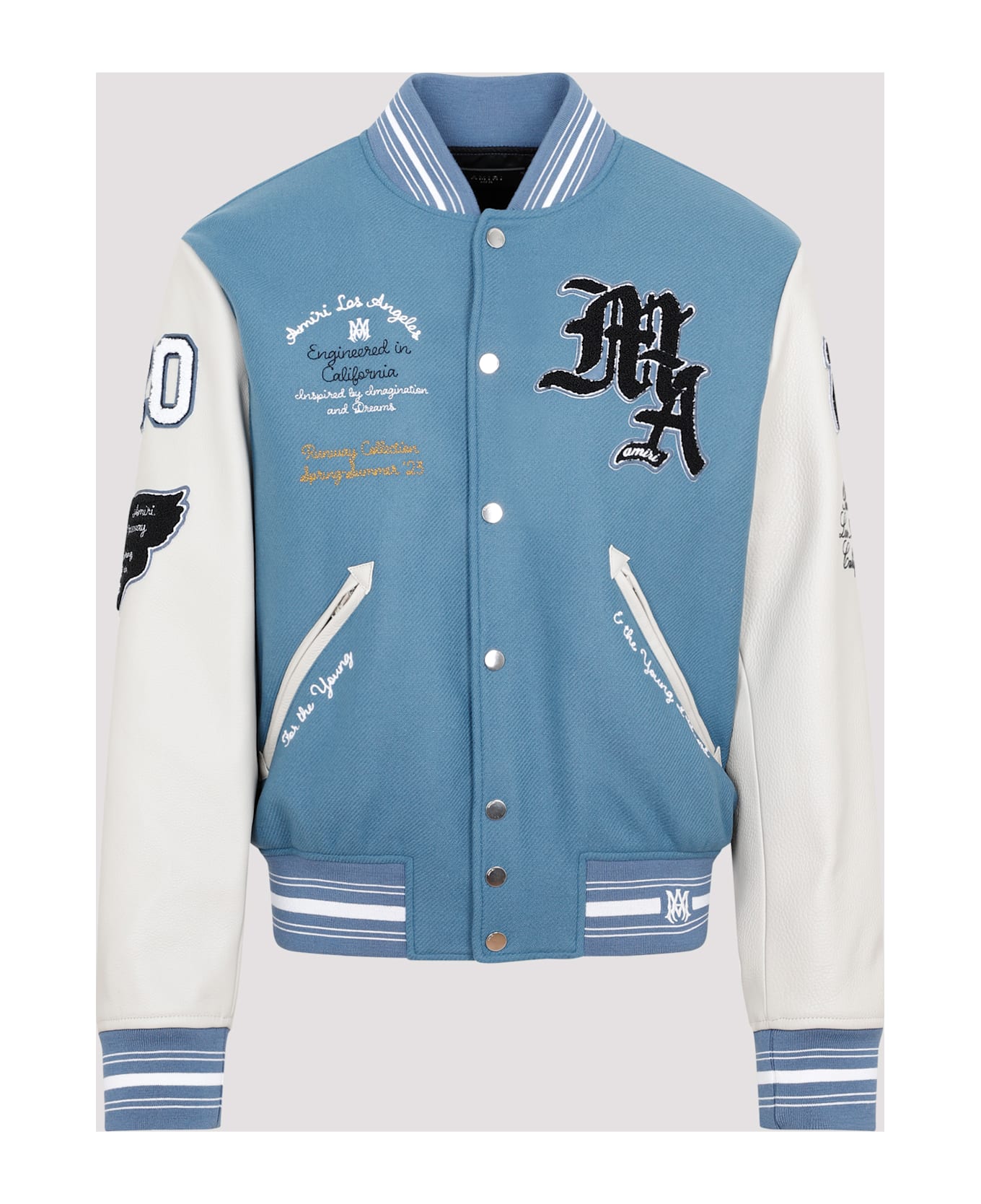 AMIRI Oversized Varsity Jacket - Bluefin