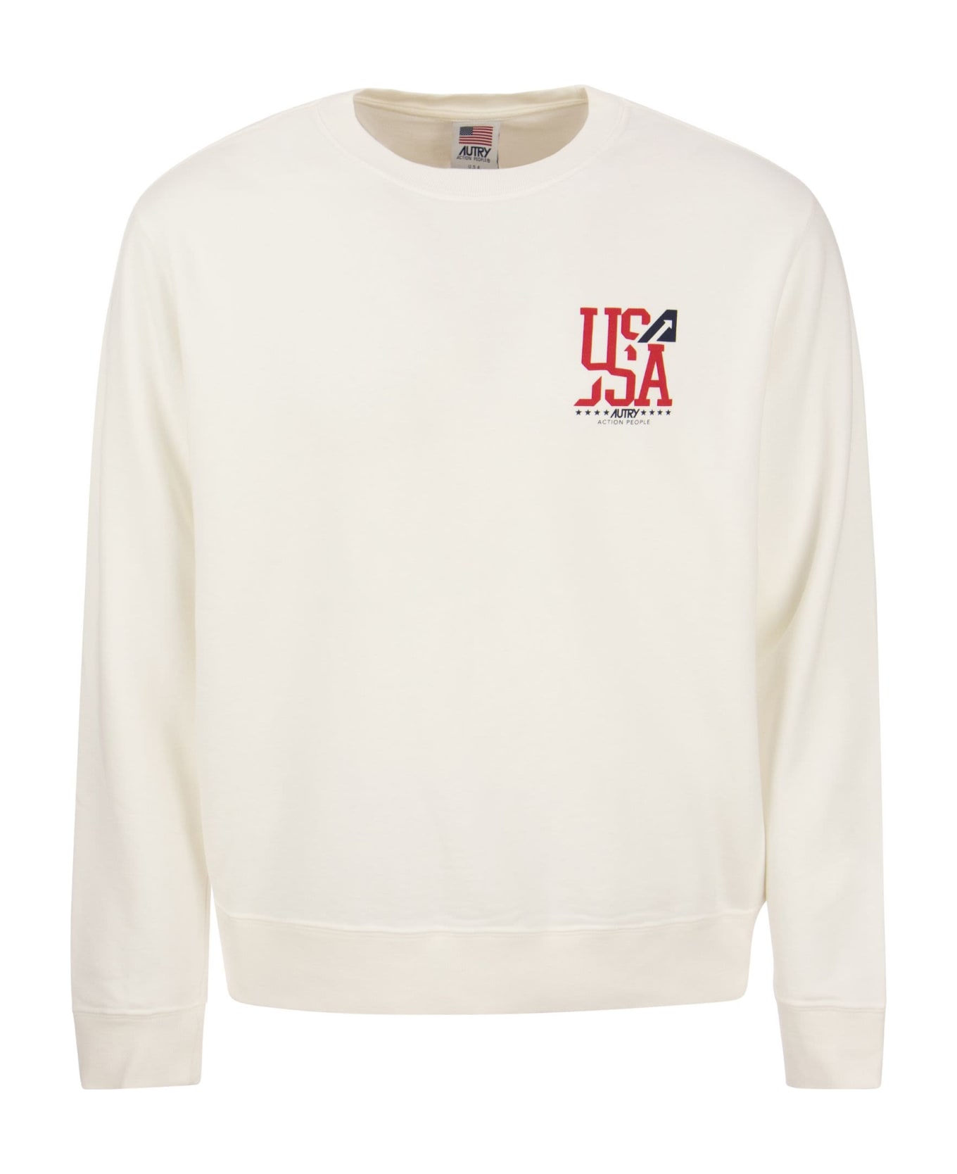 Autry Iconic Action Sweatshirt - White フリース