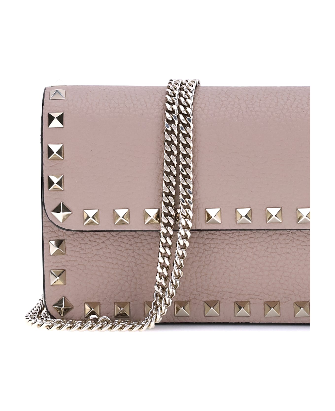 Valentino Garavani Rockstud Pochette With Chain