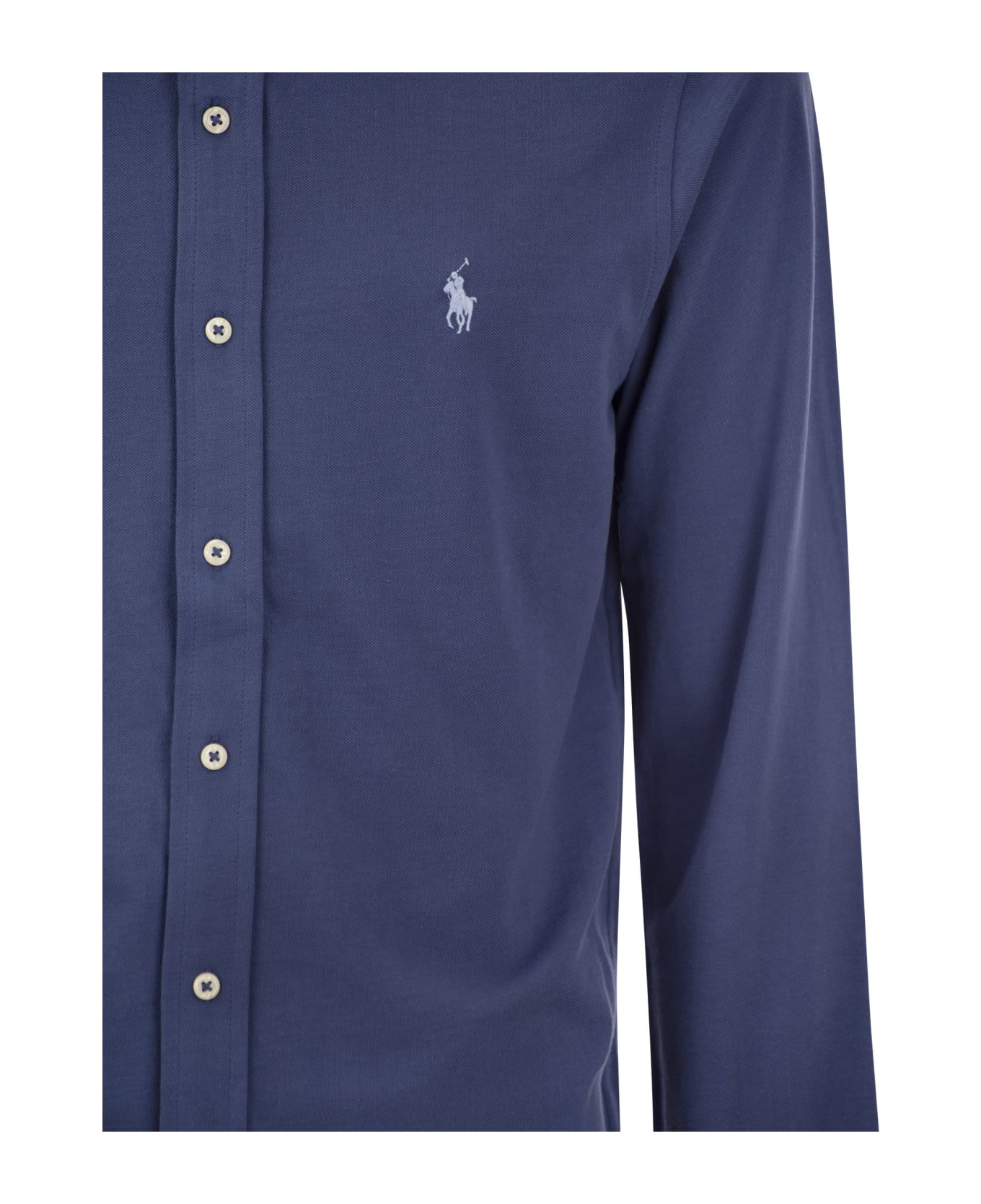 Polo Ralph Lauren Ultralight Pique Shirt - Avio