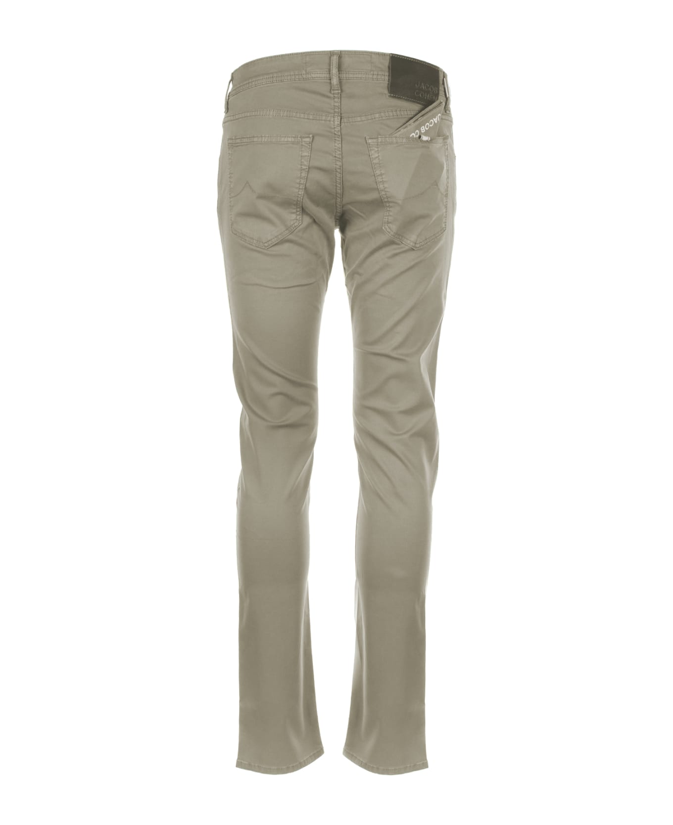 Jacob Cohen Khaki 5-pocket Trousers In Cotton - KAKI