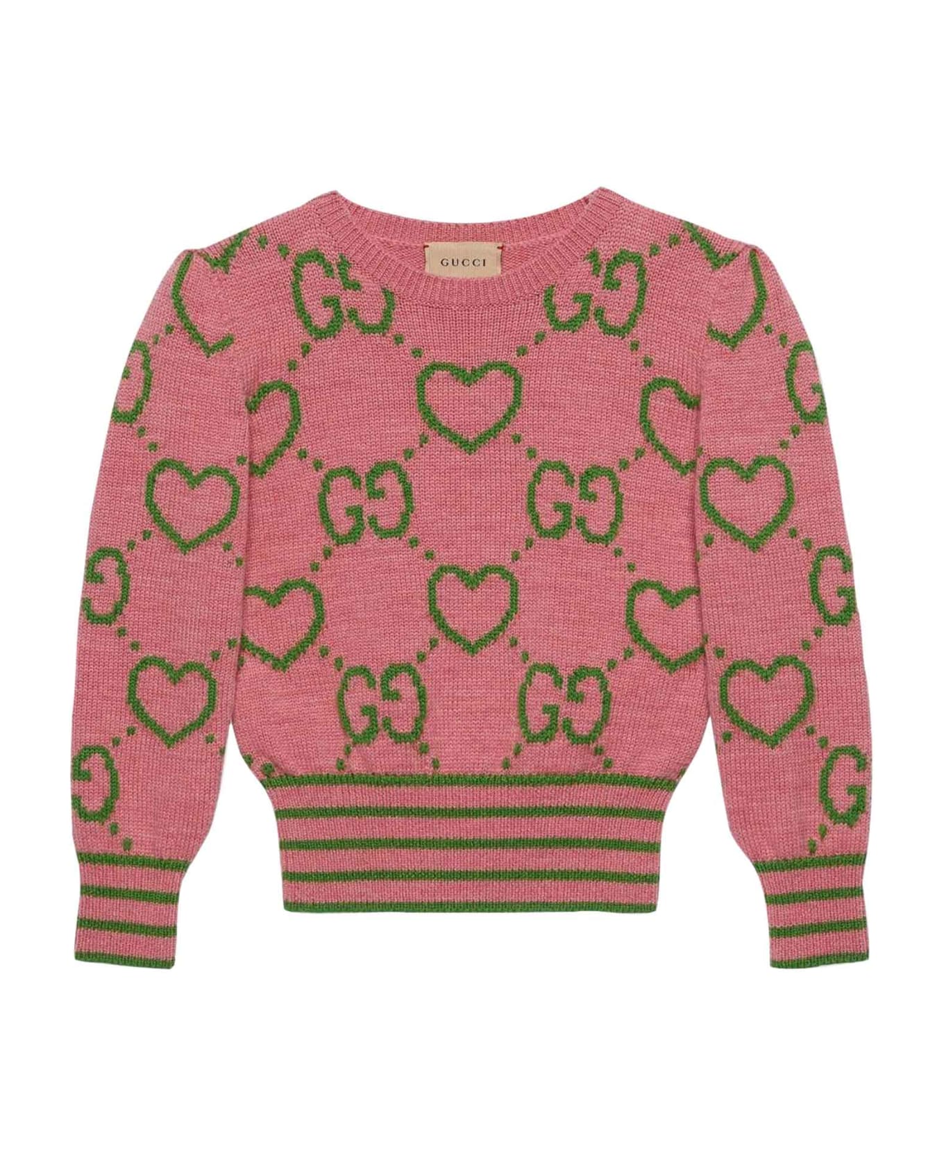 Gucci Pink Sweater Girl - Rosa/verde