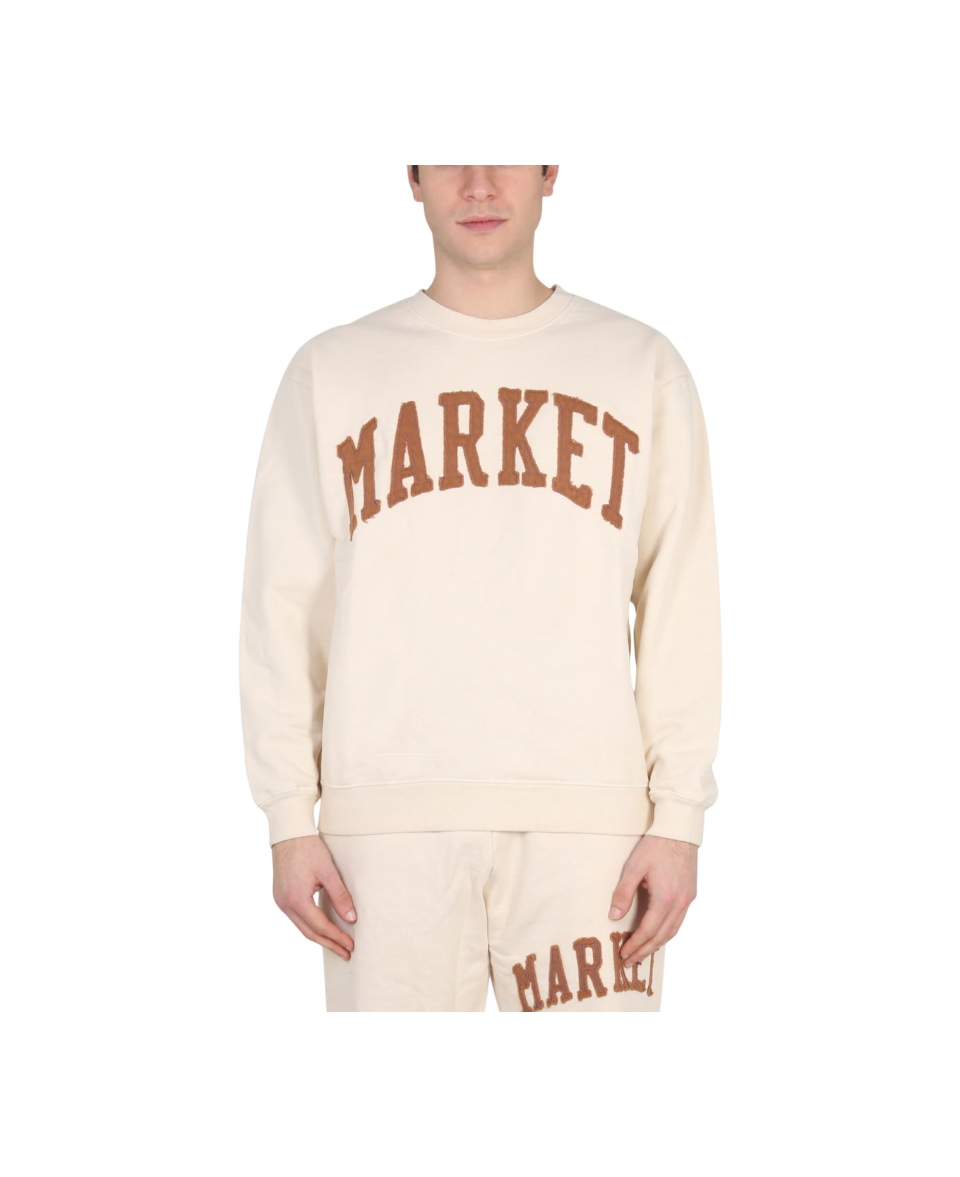 Market Vintage Wash Sweatshirt - BEIGE