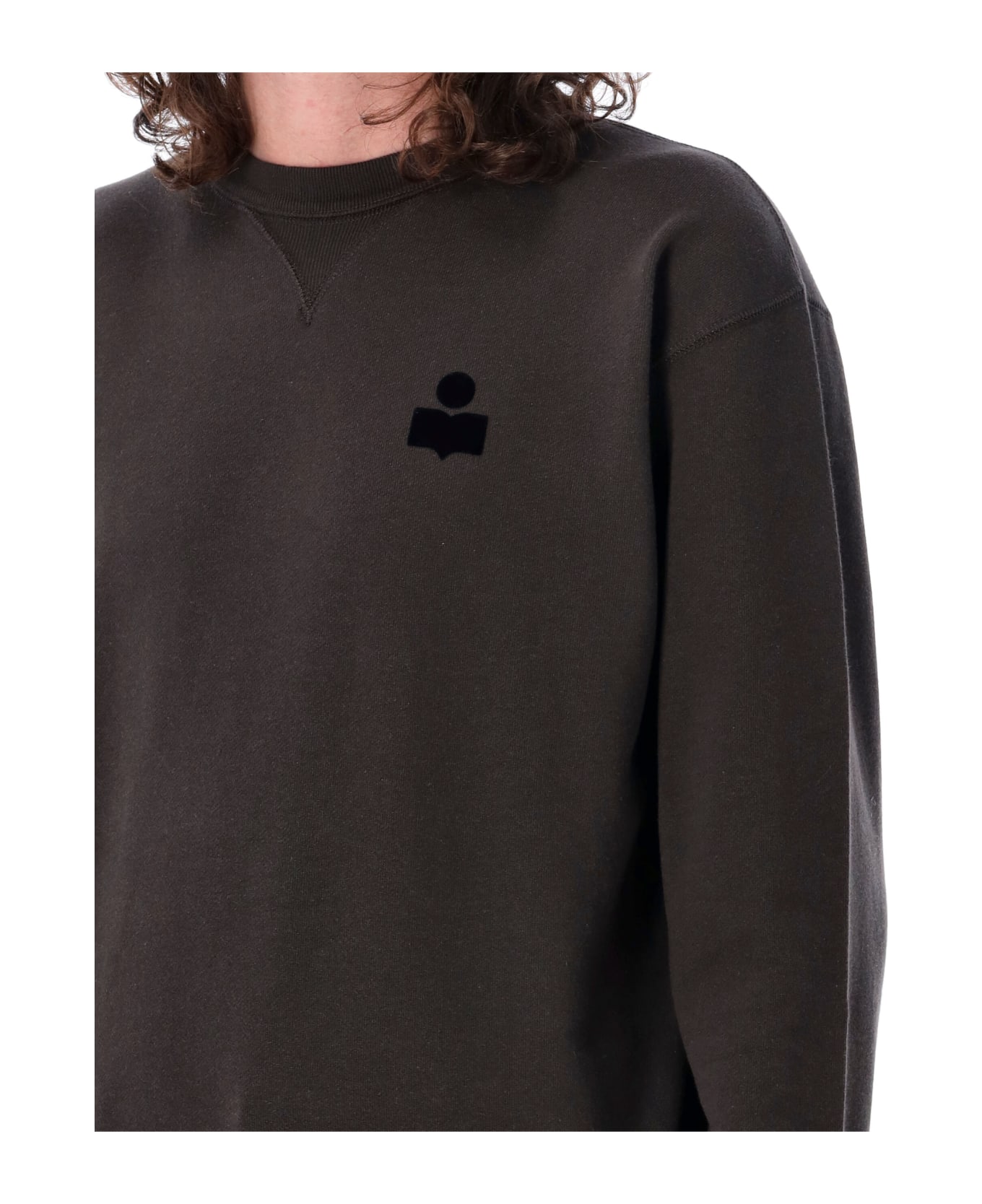 Isabel Marant Mike Logo Sweatshirt - FADED BLACK