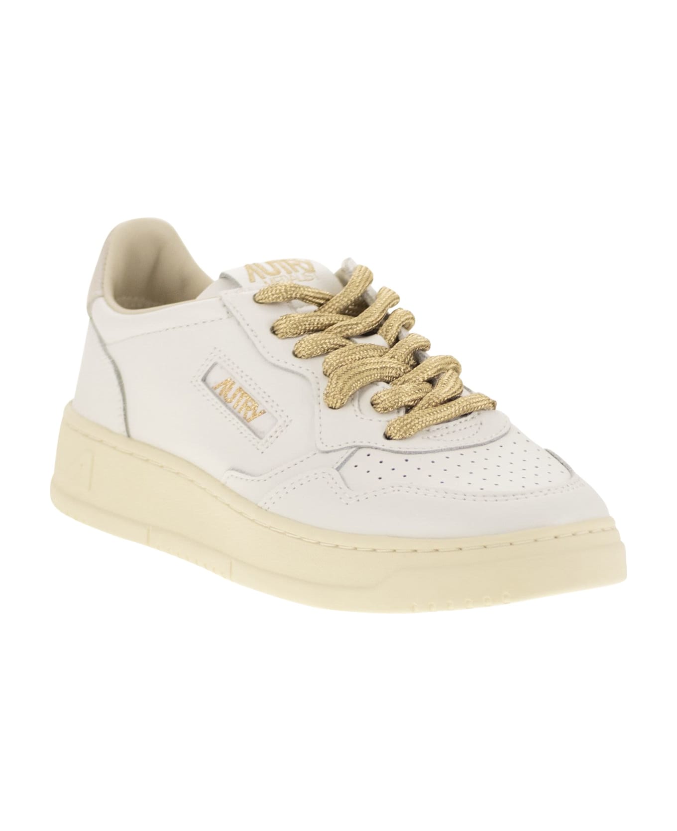 Autry Medalist Low - Leather Sneakers - White