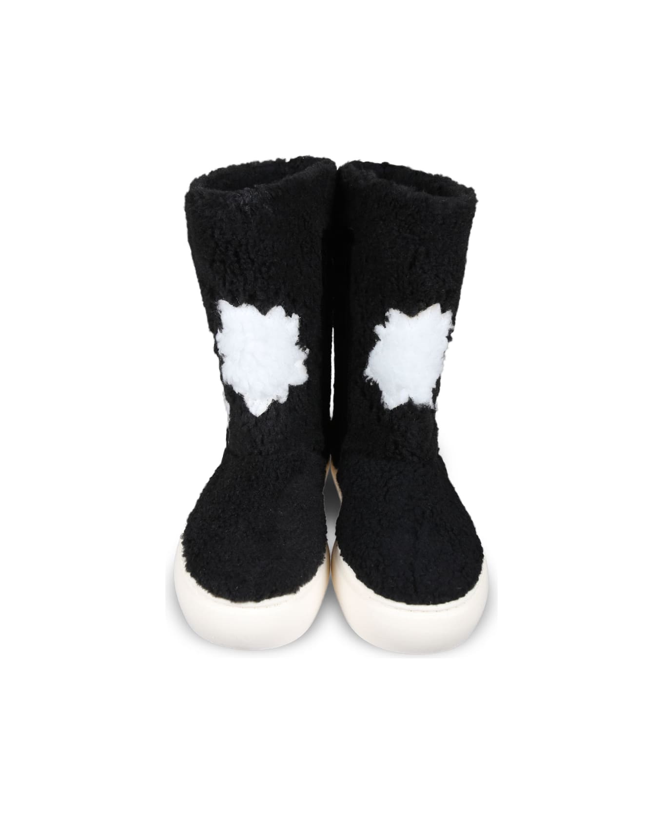 Marni Black Boots For Girl With Stars - Black