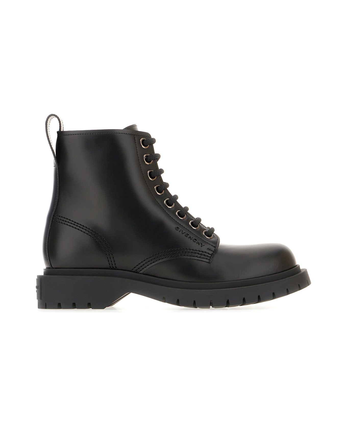 Givenchy Black Leather Ankle Boots - BLACK