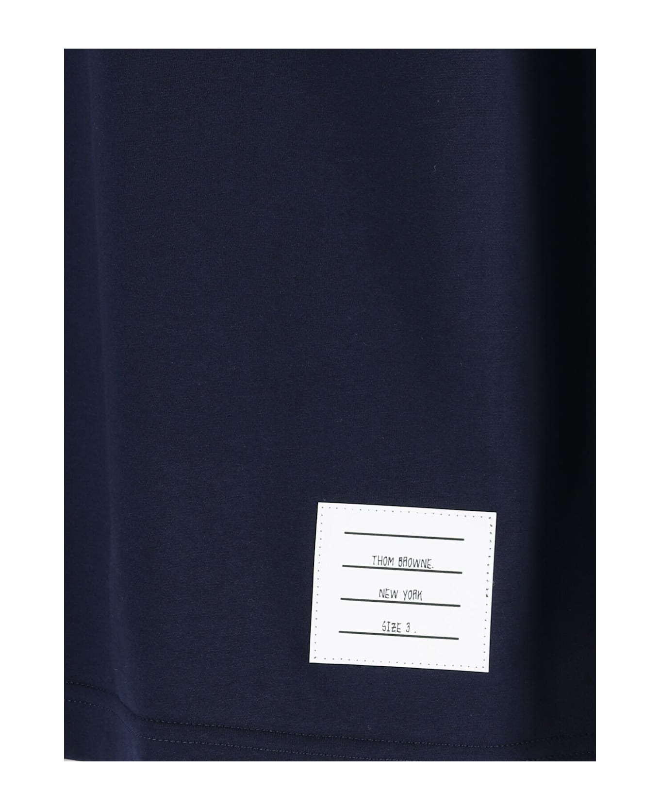 Thom Browne Logo T-shirt - navy