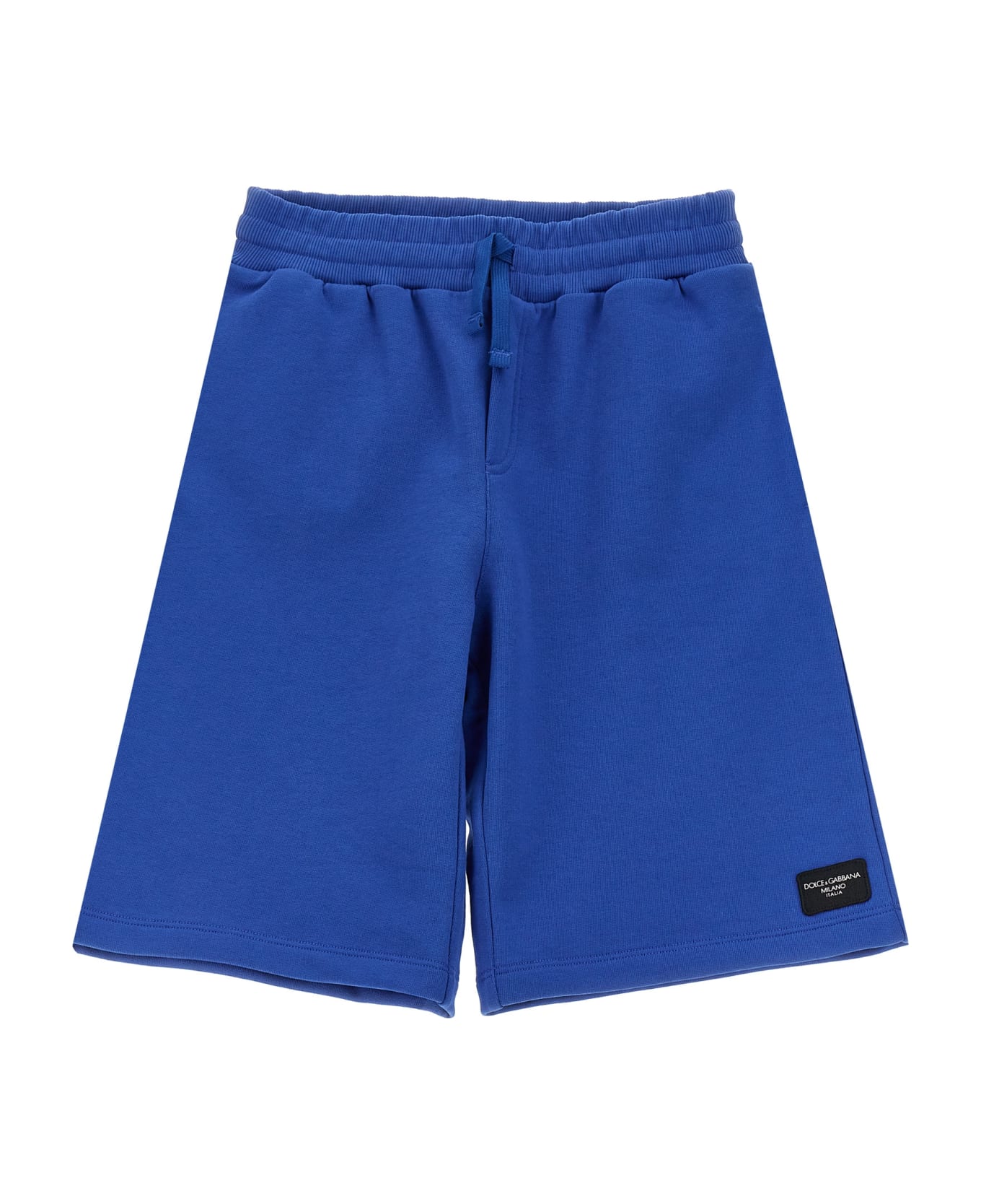 Dolce logo-print & Gabbana Logo Bermuda Shorts - Blue