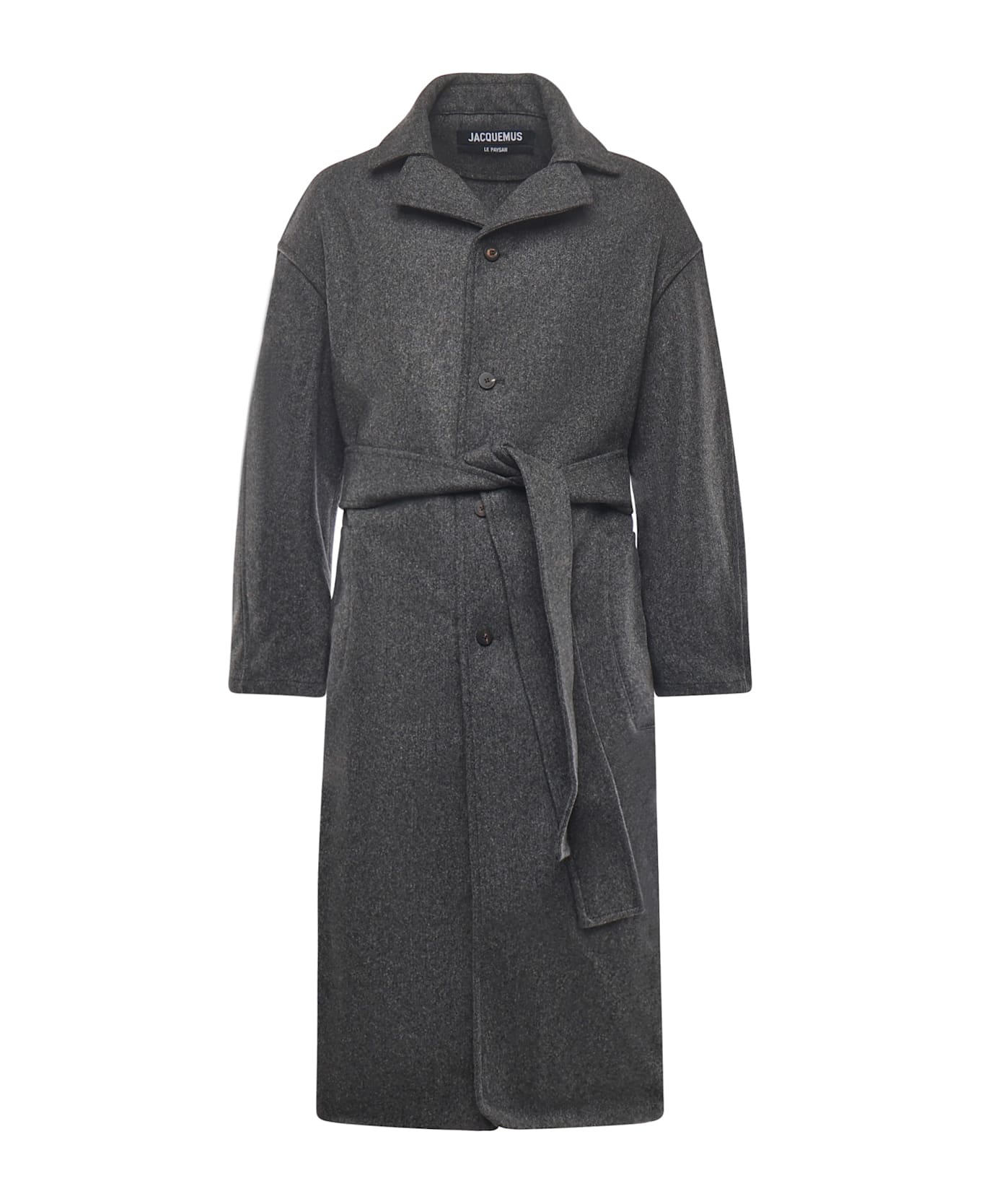Jacquemus "le Manteau Citta" Wool Coat - Grey