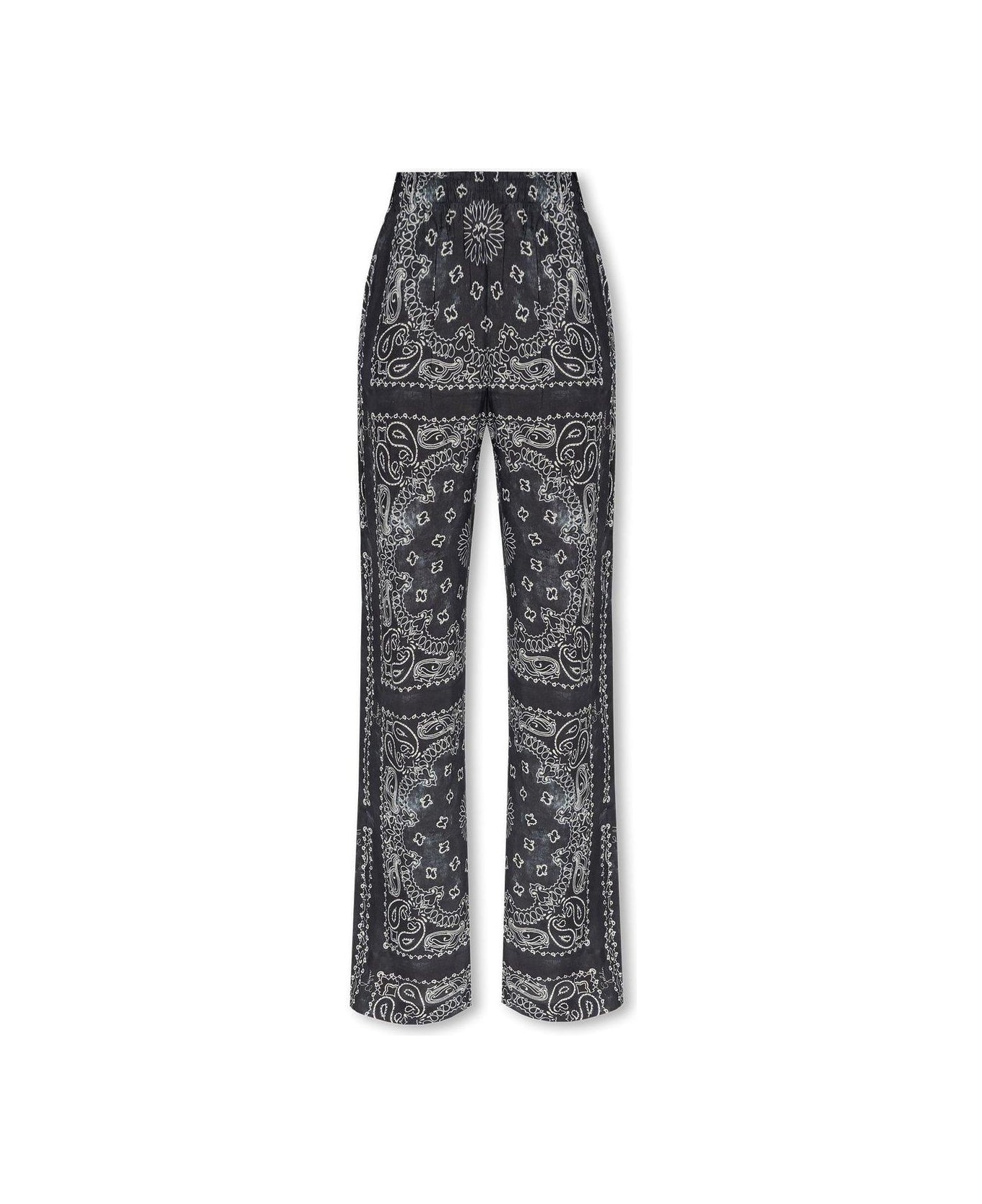 Golden Goose Graphic Printed Straight-leg Pyjama and trousers - Charcoal