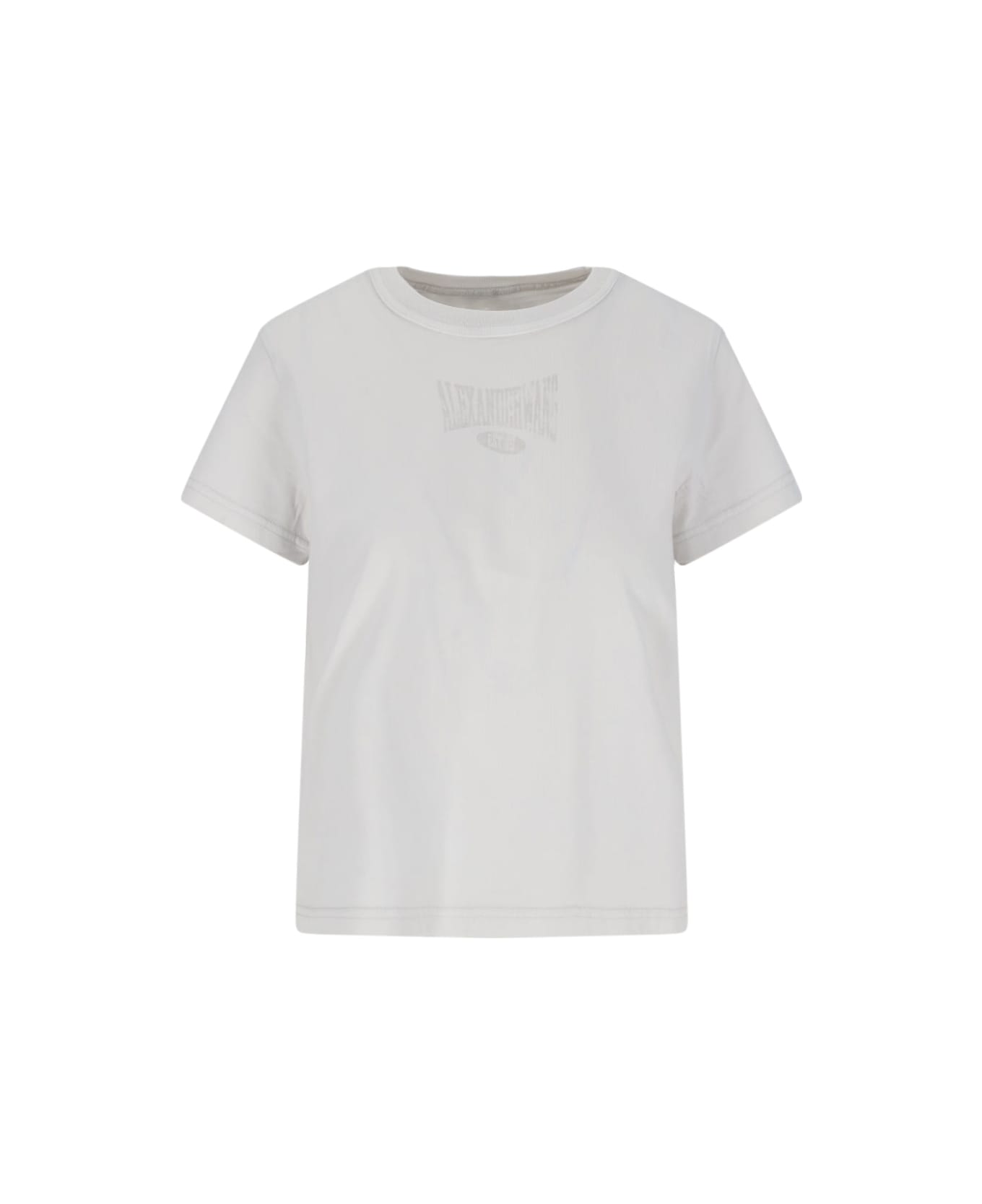 T by Alexander Wang Logo T-shirt - DIRTYWHITE