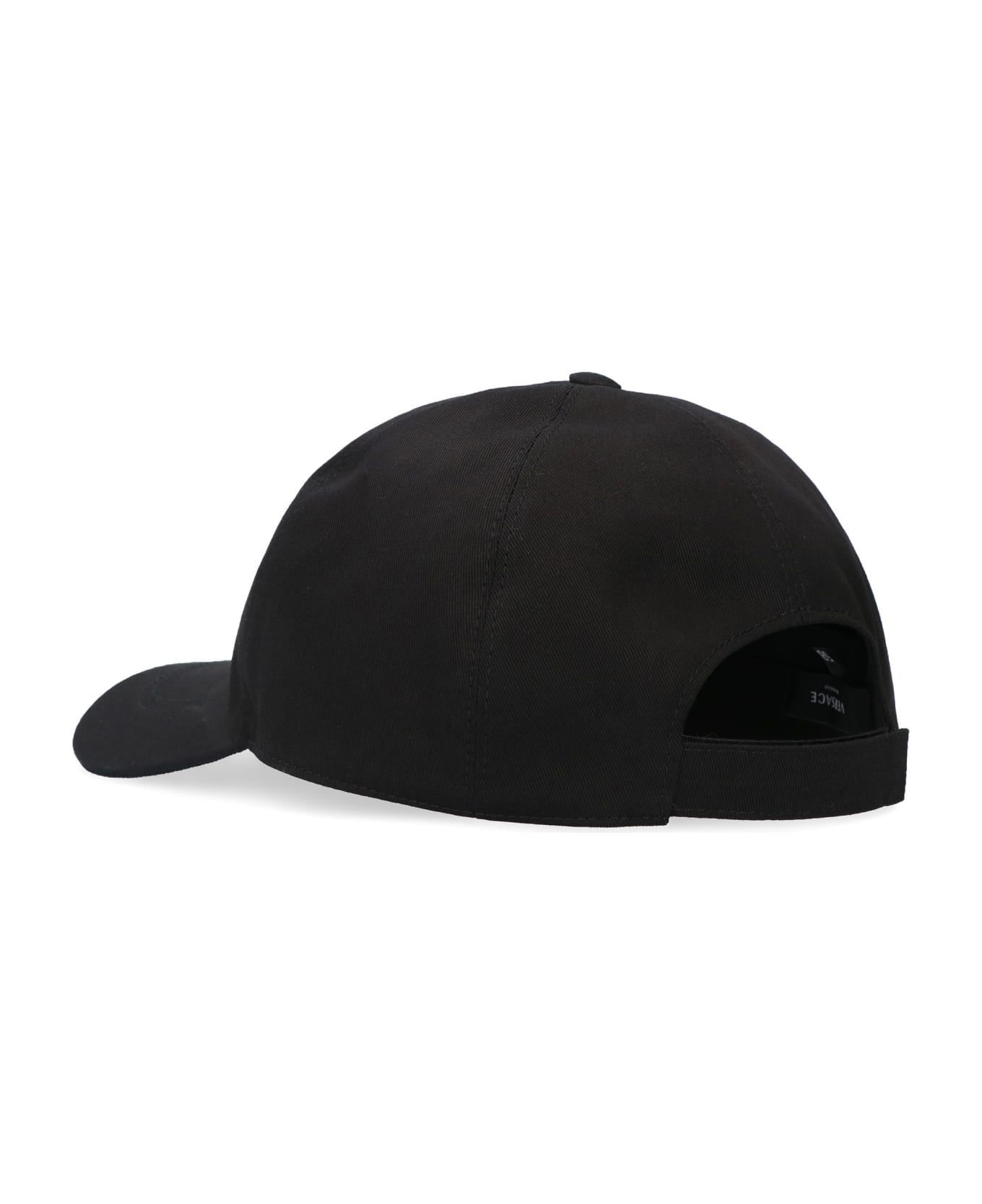 Versace Logo Embroidery Baseball Cap - black 帽子