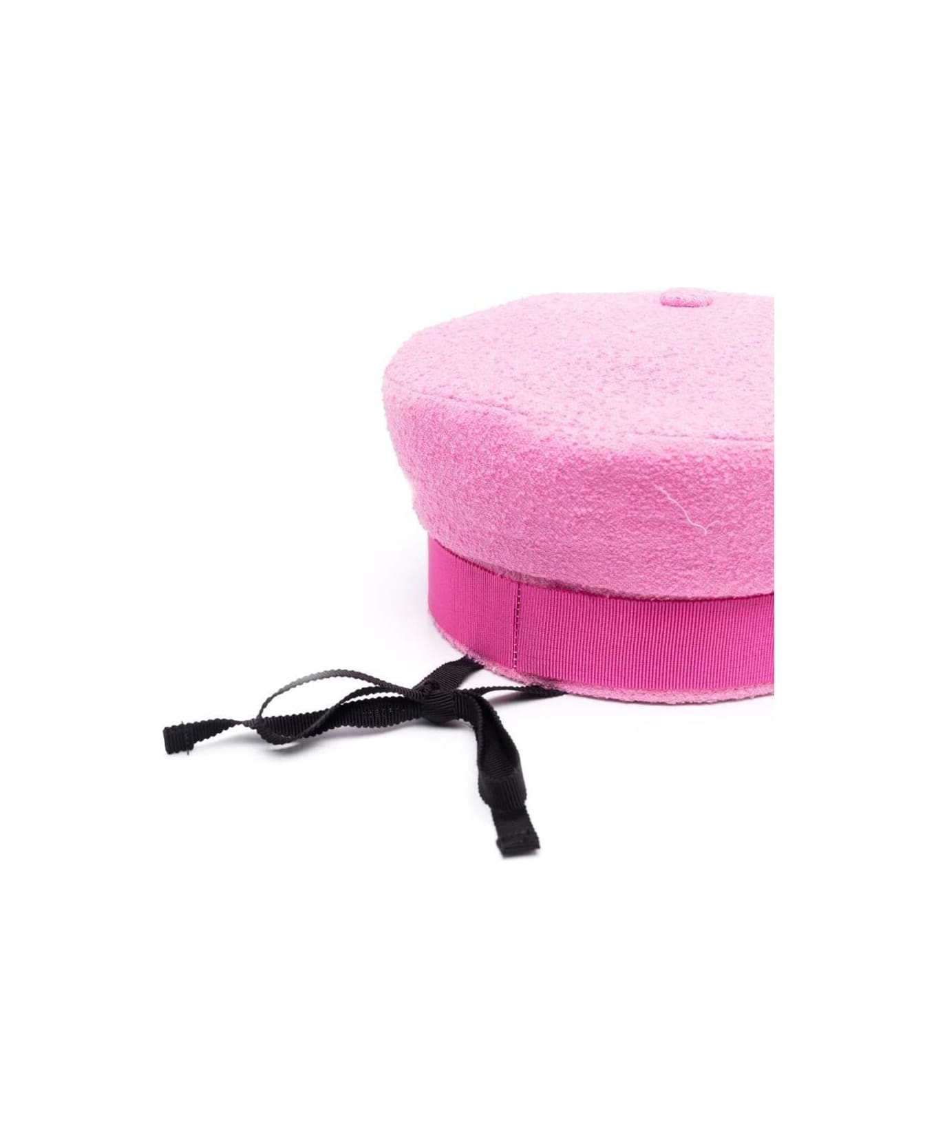 Patou Pink Sailor Hat With Logo Print In Cotton Blend Wonan - Pink 帽子