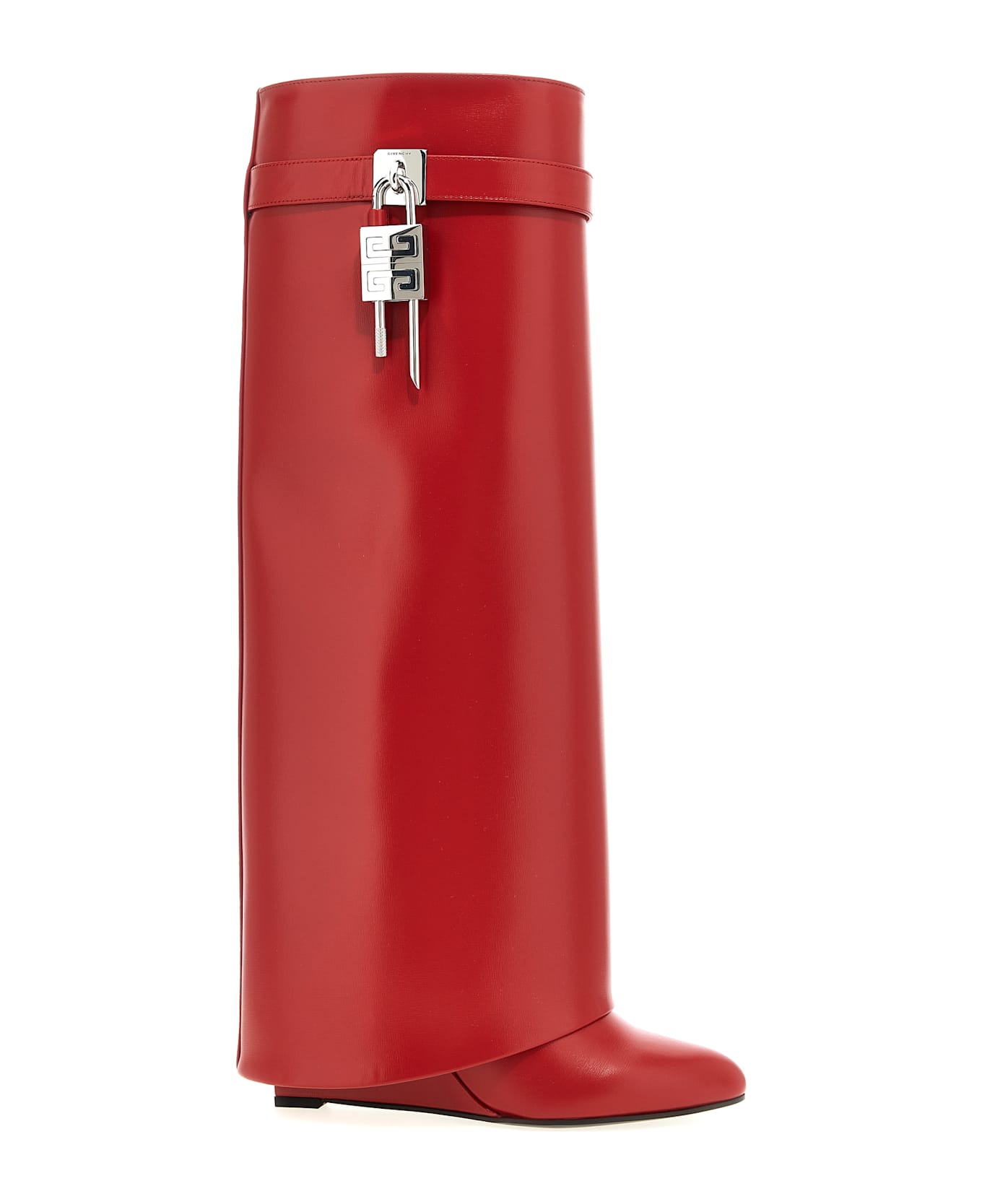 Givenchy 'shark Lock' Boots - Red