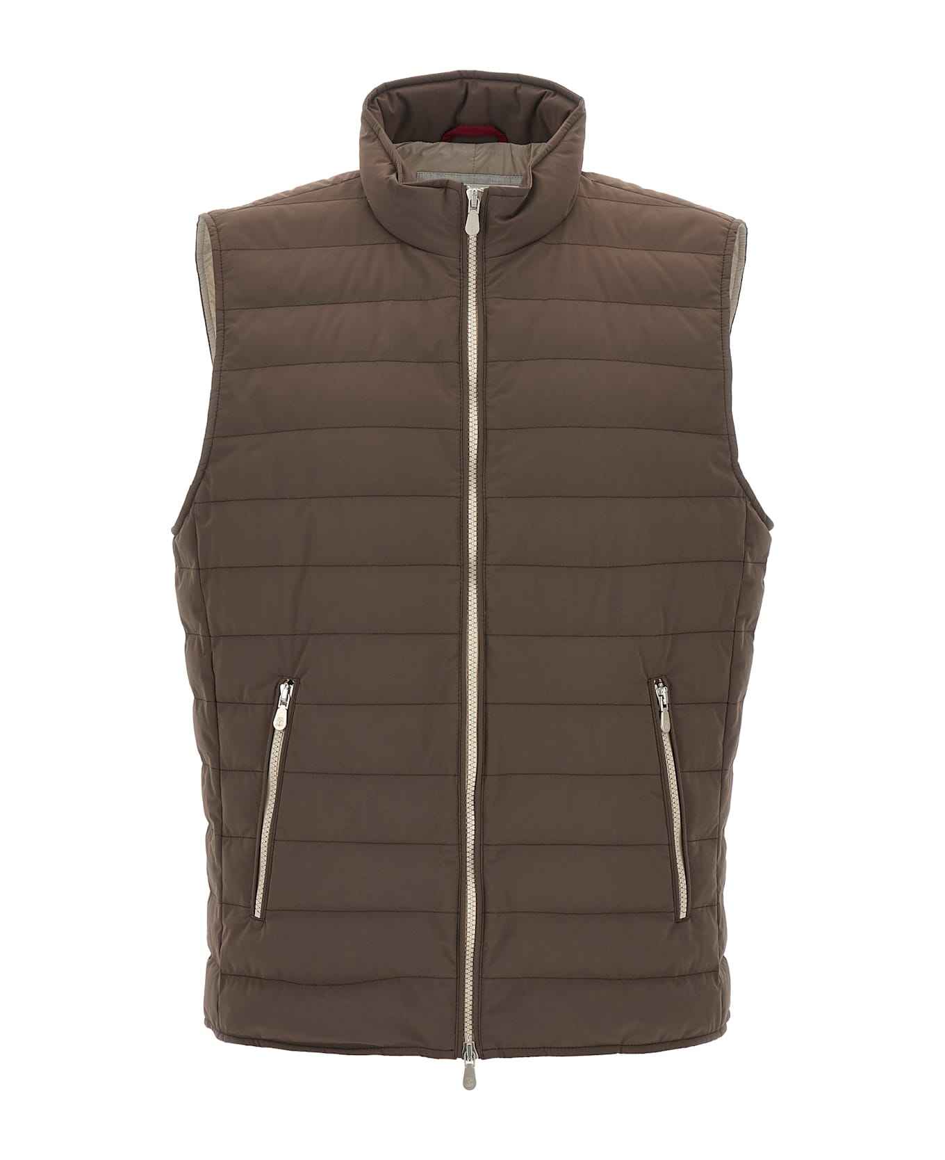 Brunello Cucinelli Quilted Vest - Brown