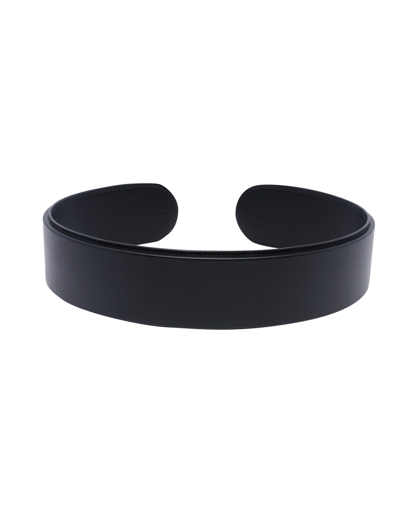 Alaia Flex Leather Belt - Black