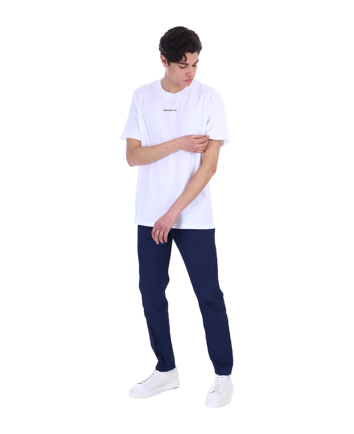 Department Five Aleph T-shirt In White Cotton - white