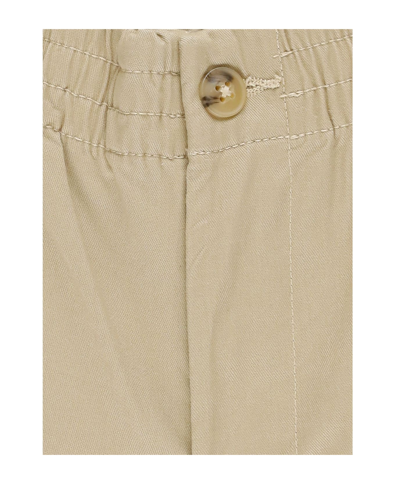 Ralph Lauren Pants With Logo - Beige ボトムス