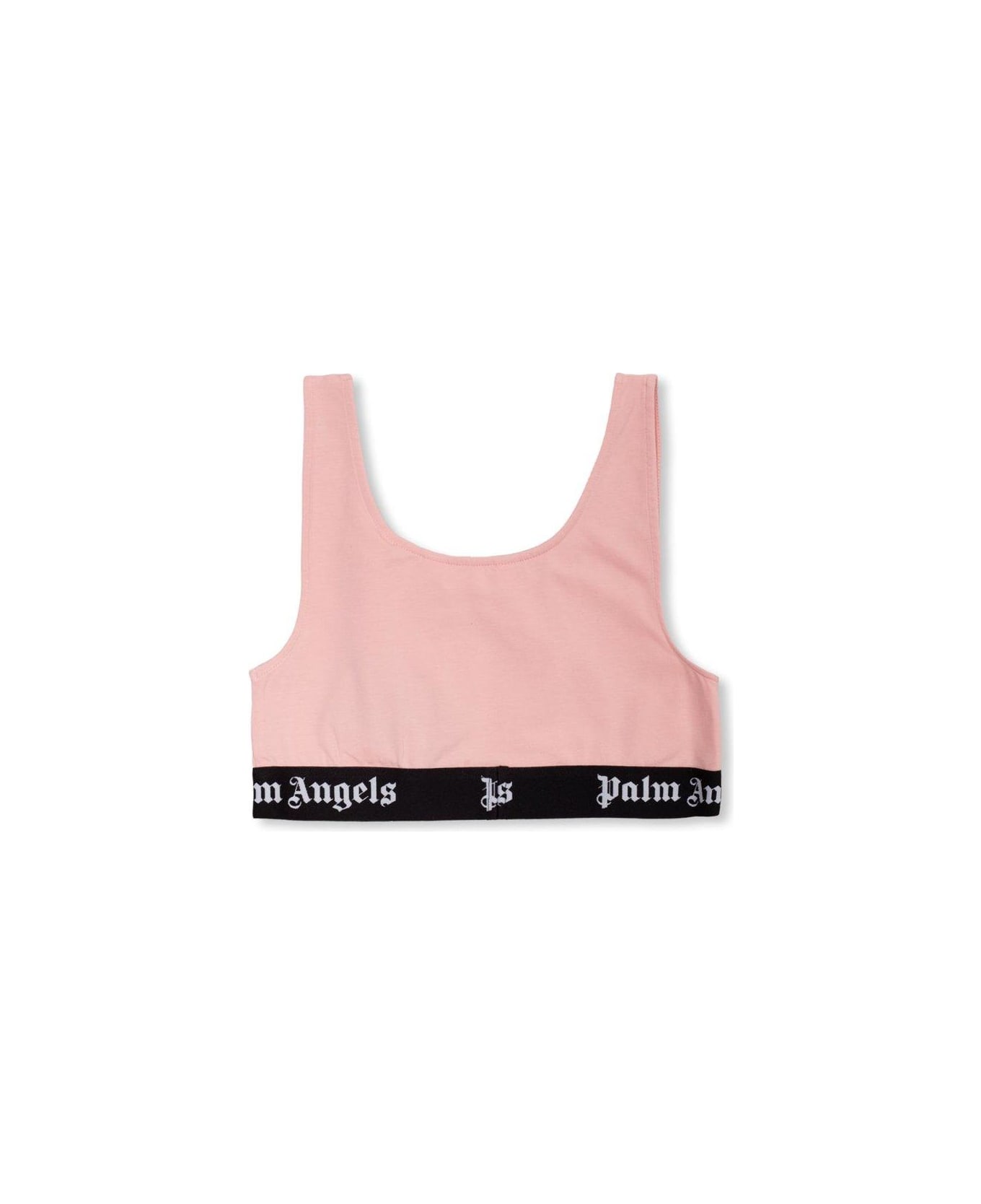 Palm Angels Waistband Logo Sporty Top - Rosa トップス
