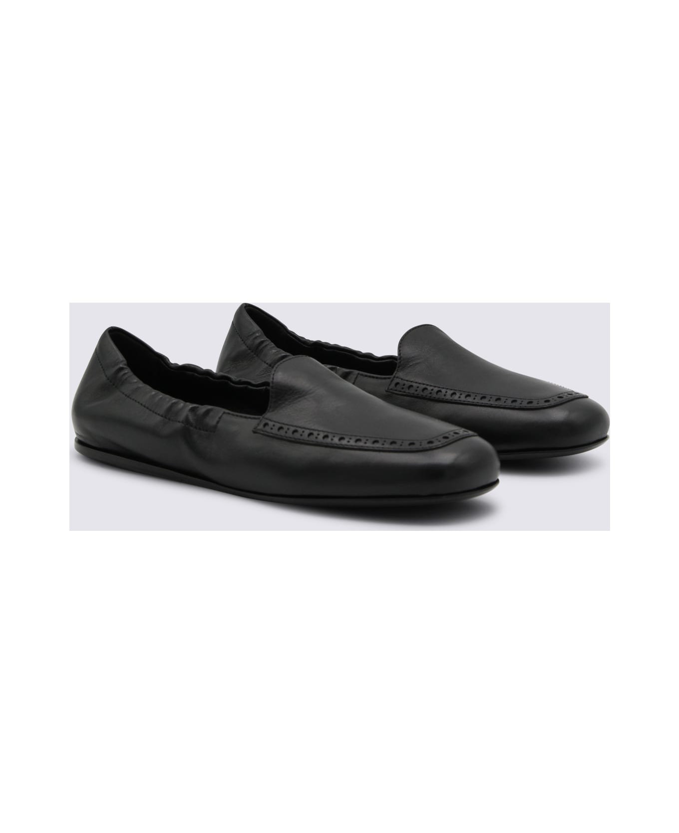 Church's Black Leather Loafers - Black