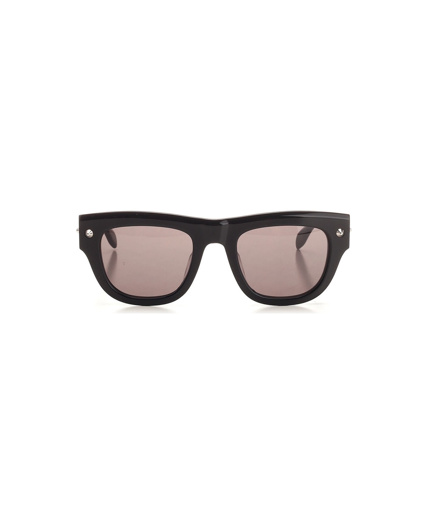 Alexander McQueen Sunglasses With Spike Studs - BLACKBLACKSMOKE