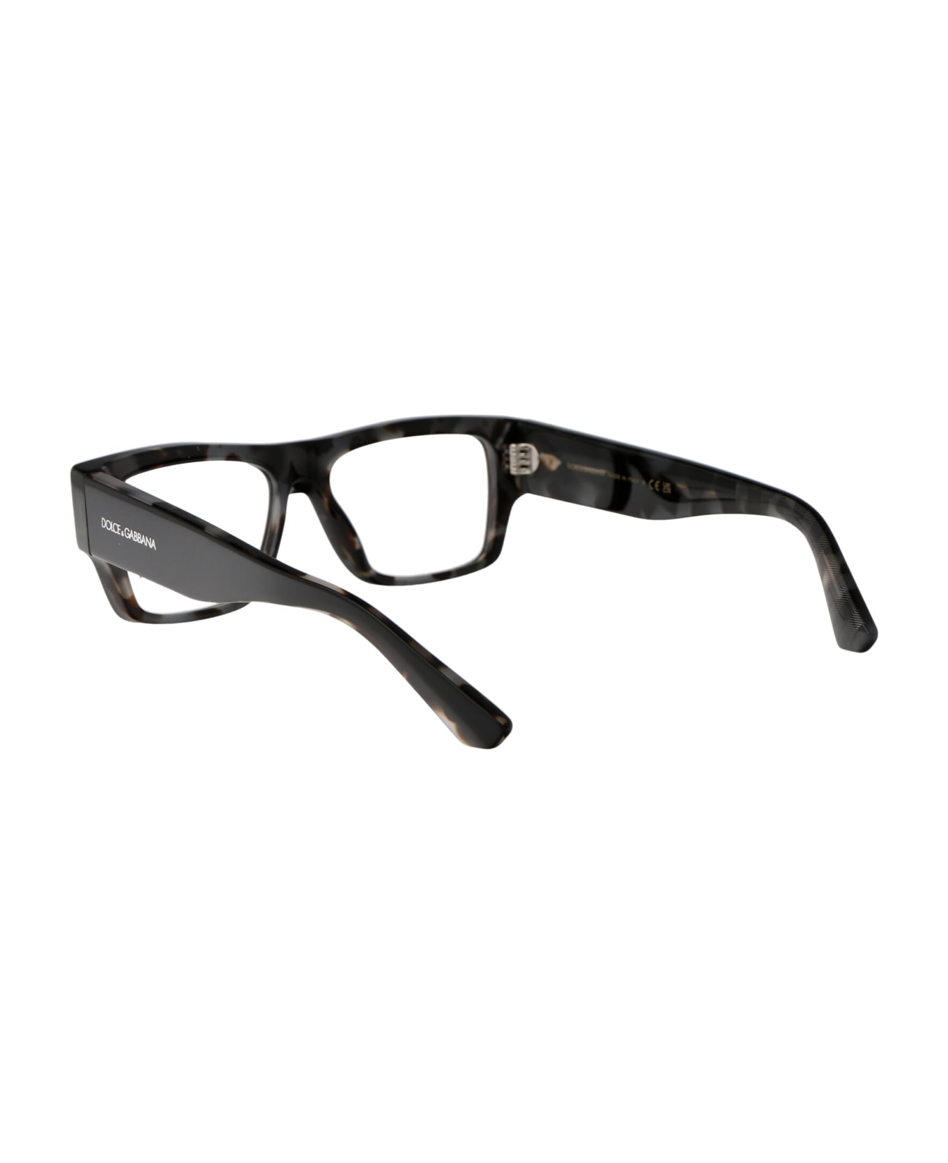 Dolce & Gabbana Eyewear 0dg3379 Glasses - 3403 Black On Grey Havana アイウェア
