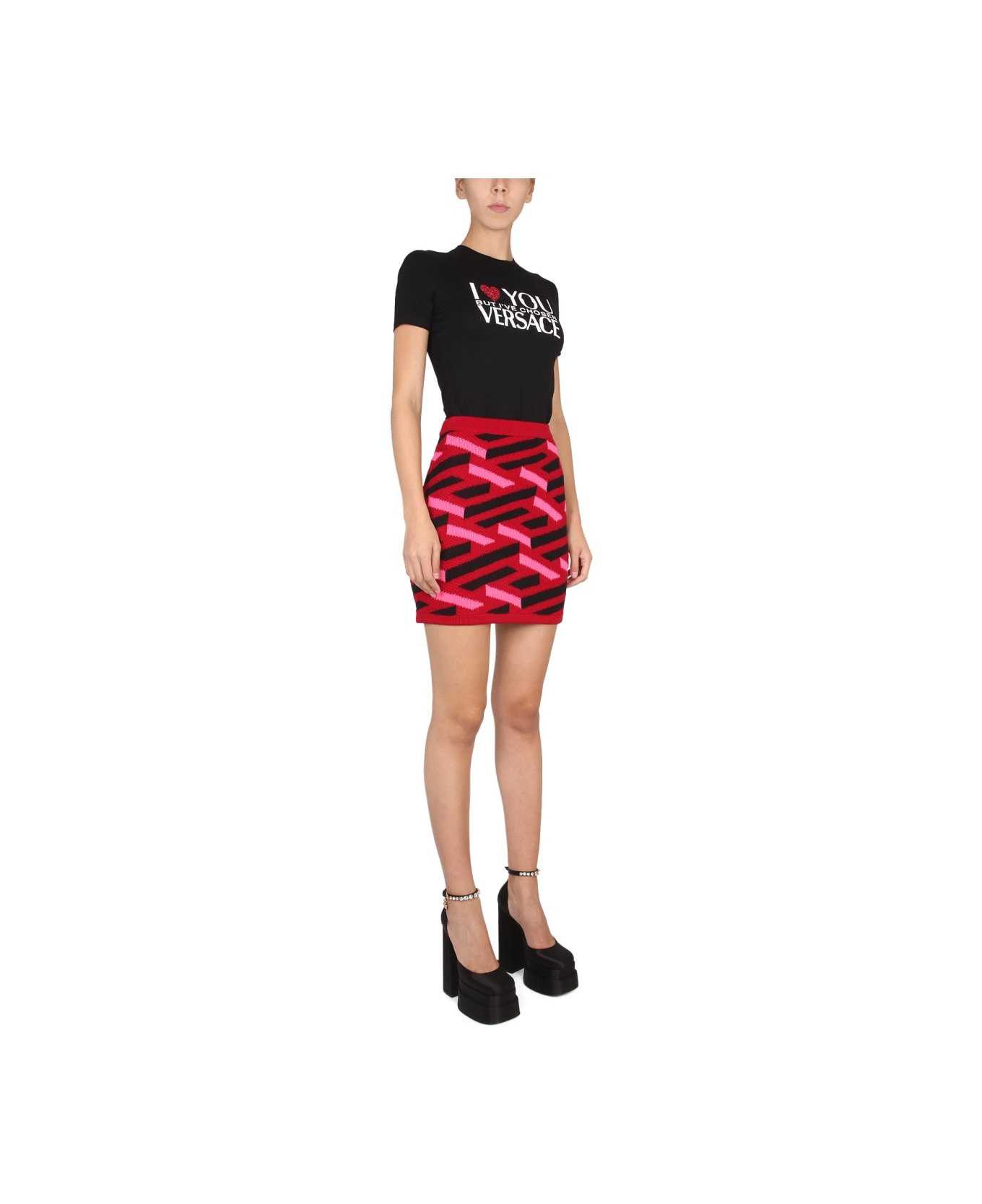 Versace La Greca Knit Skirt - MULTICOLOUR スカート