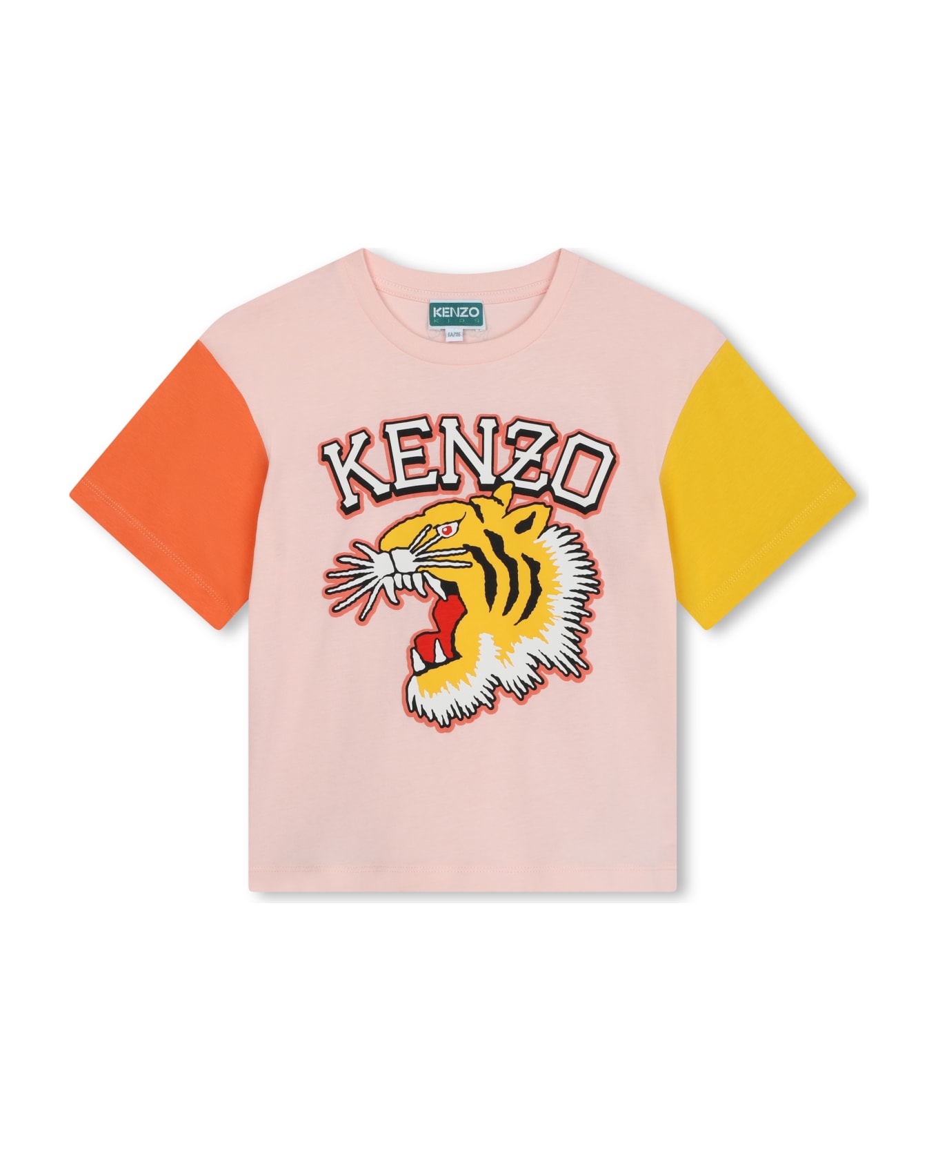 Kenzo Kids T-shirt Con Stampa - T Rosa Velato