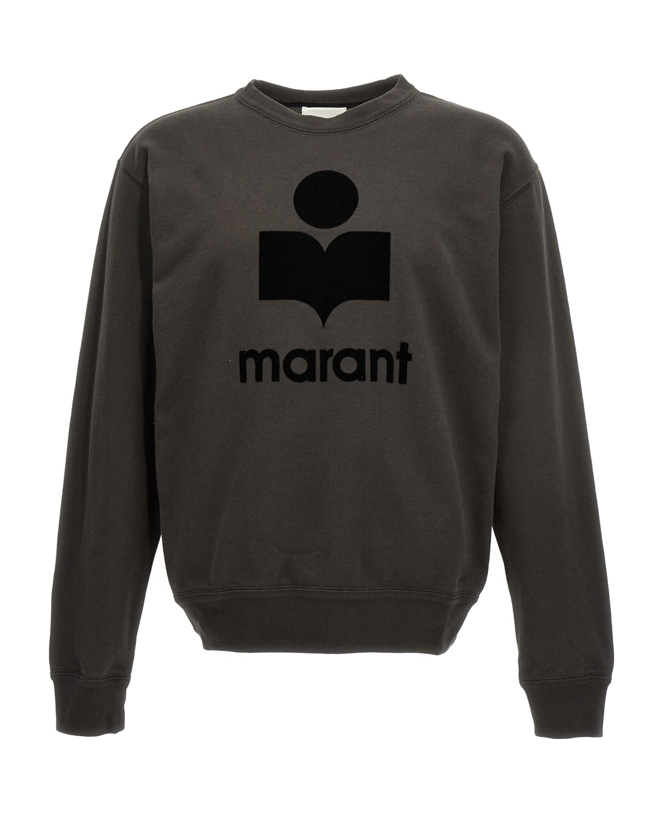 Isabel Marant Logo Printed Crewneck Sweatshirt - Faded Black