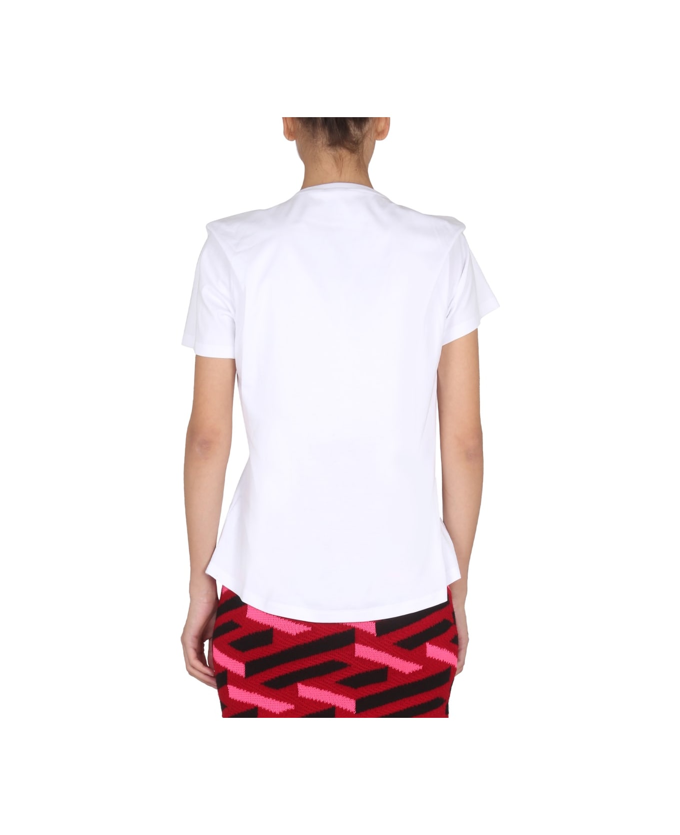 Versace T Shirt With Logo - WHITE