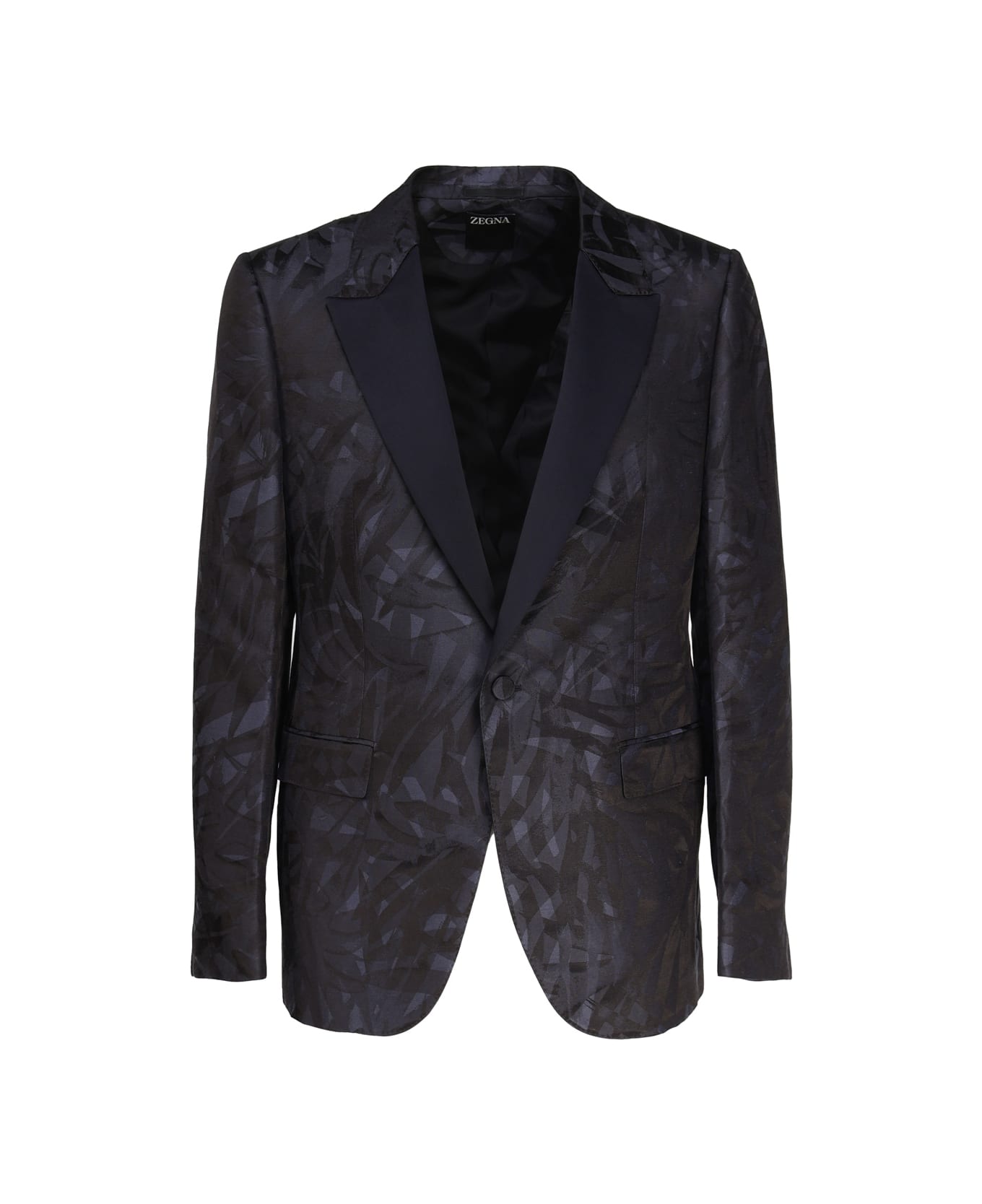 Zegna Linen And Silk Elegant Jacket - Navy ブレザー