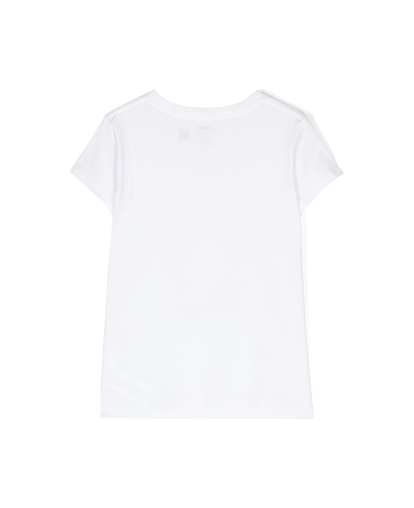 Polo Ralph Lauren Kids T-shirt With Polo Bear Print - White