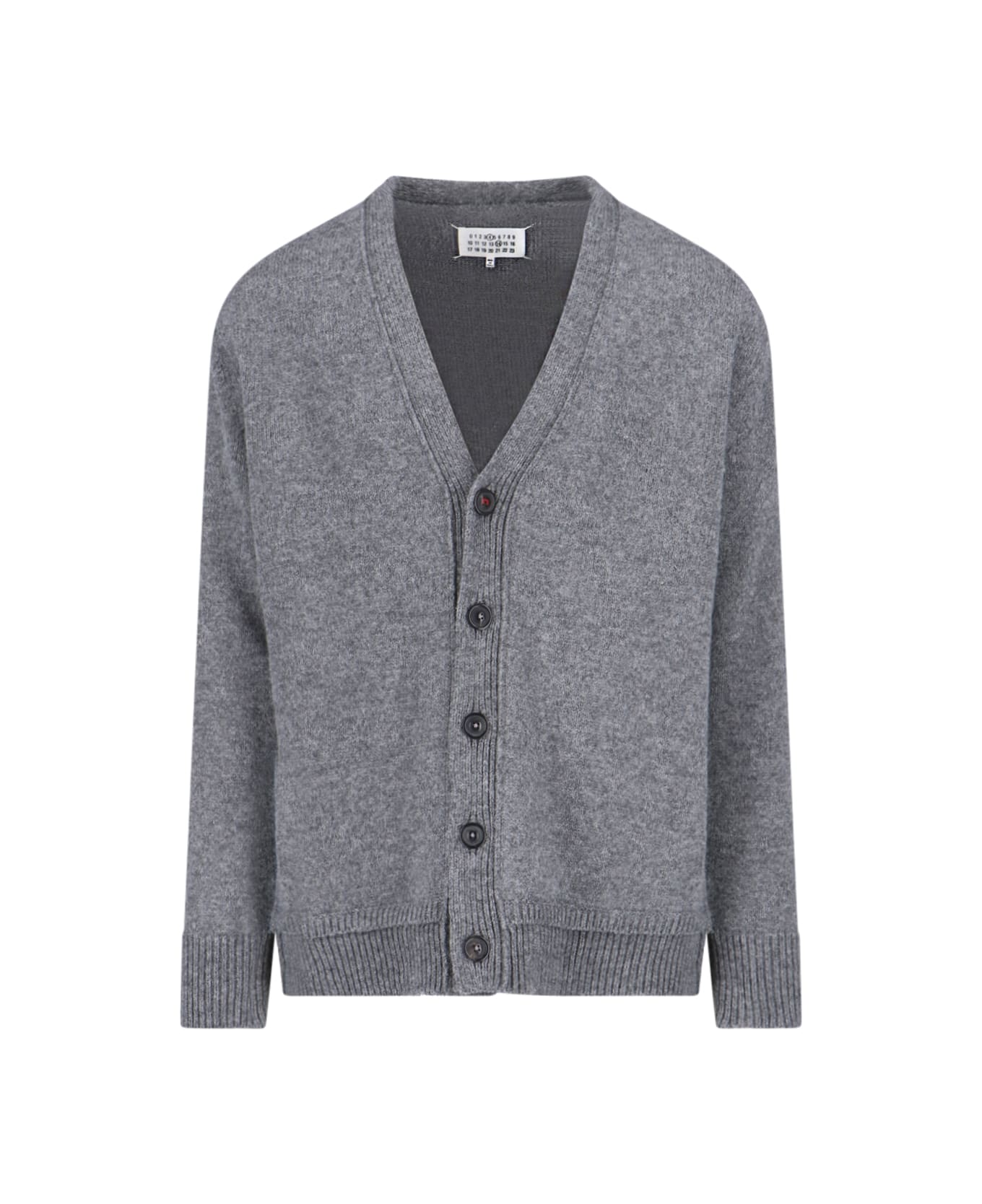 Maison Margiela Buttoned Knitted Cardigan - Grey