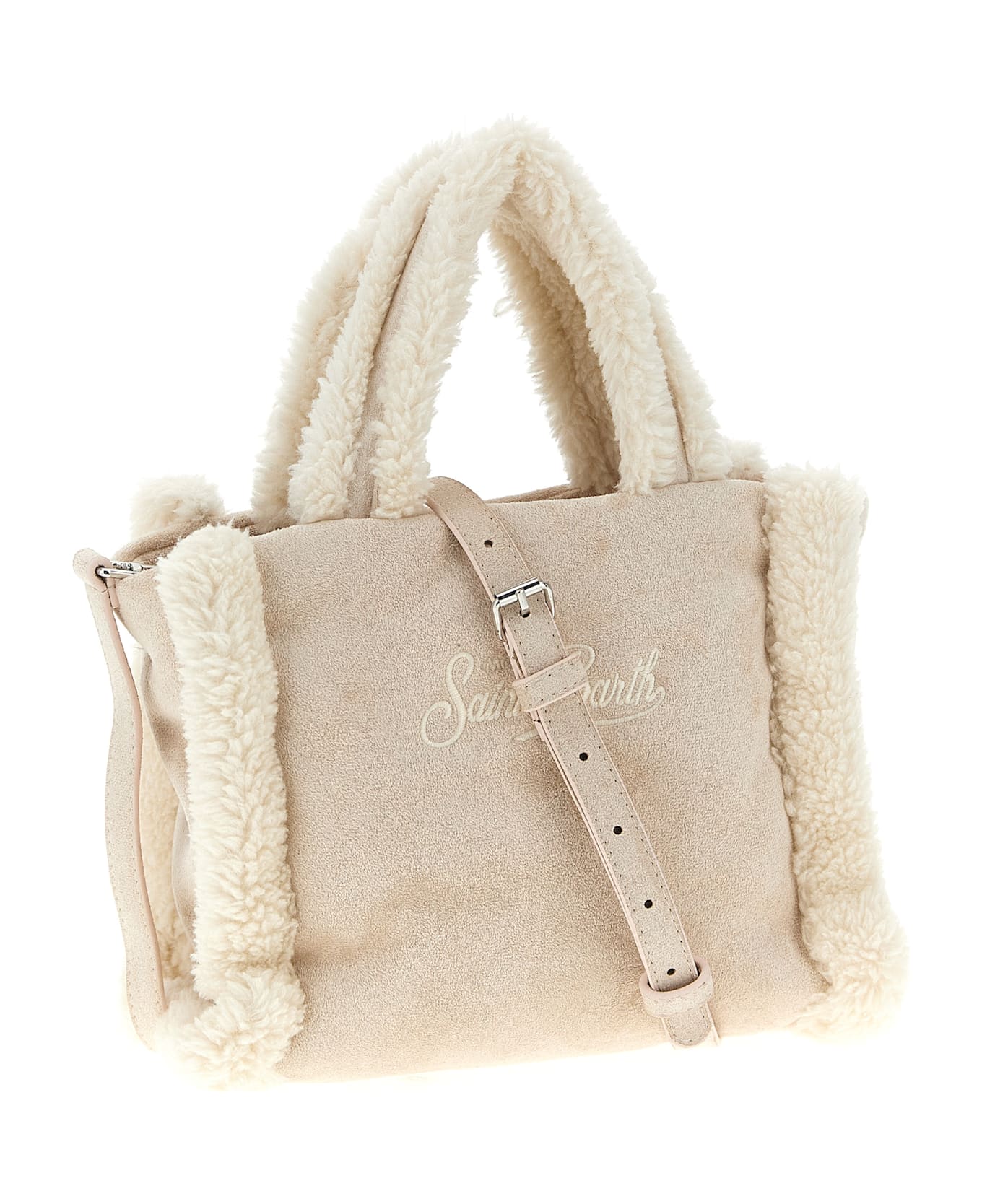 MC2 Saint Barth 
vanity Shearling
 Mini Handbag - Beige