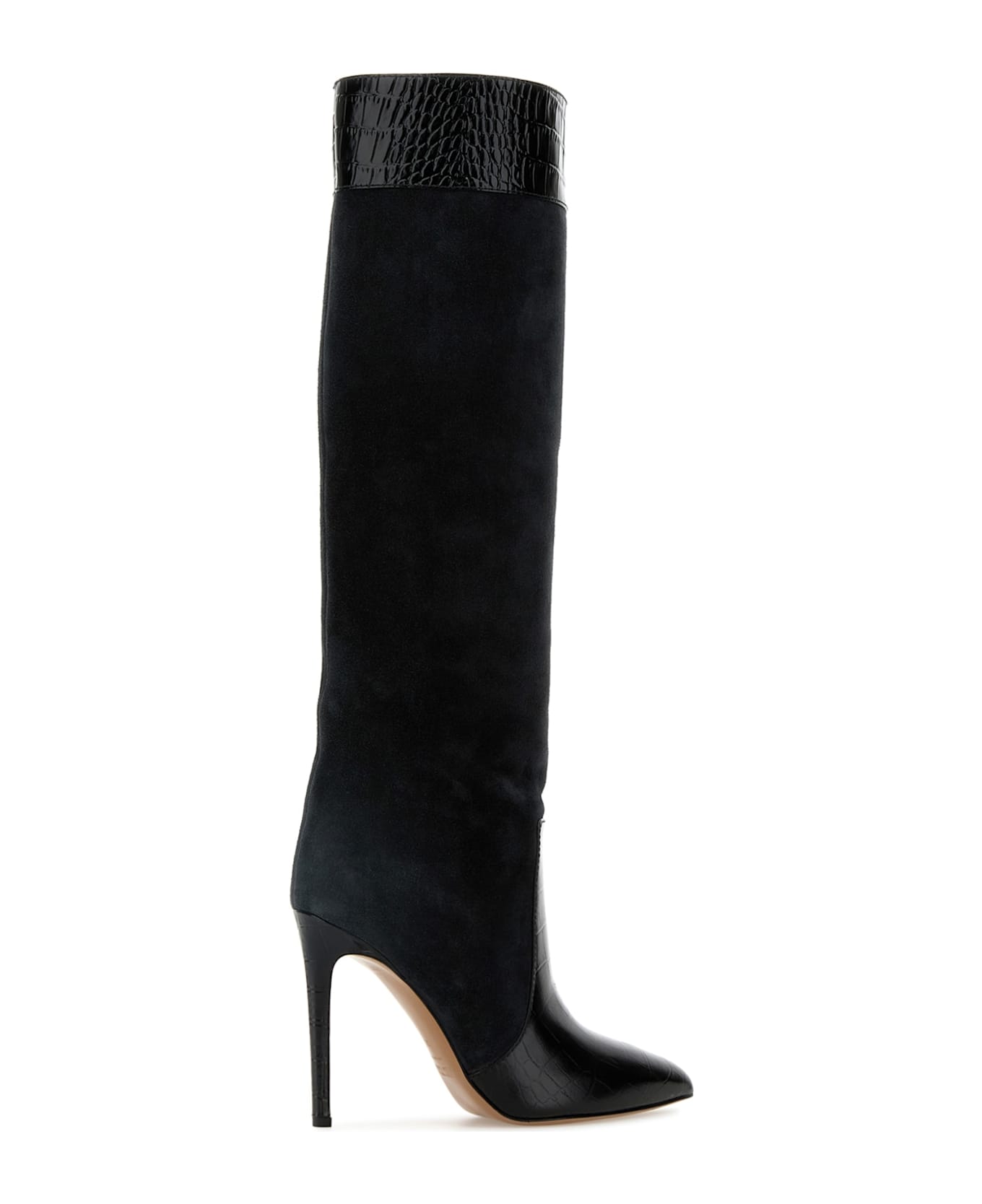 Paris Texas Stiletto Boot - CARBONEOFFBLACK