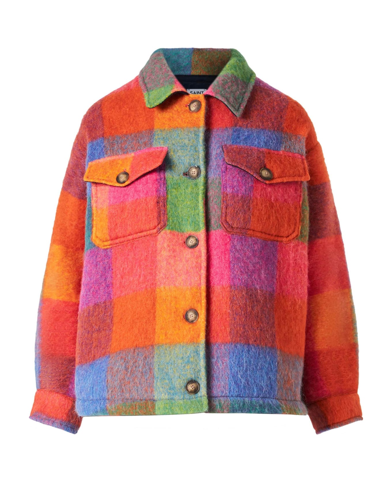 MC2 Saint Barth Woman Overshirt With Fringes - MULTICOLOR