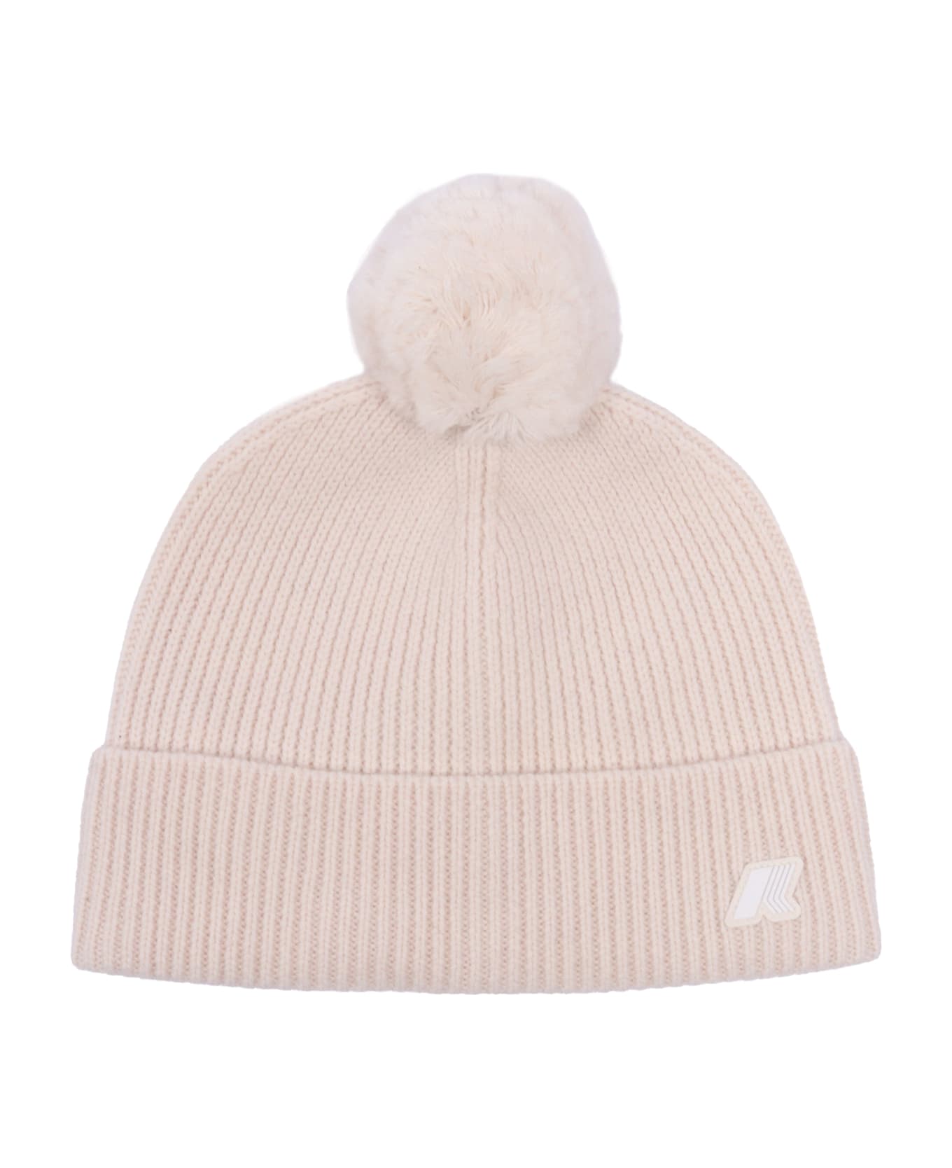 K-Way P. Vincienne Cardigan Stitch Cap - WHITE