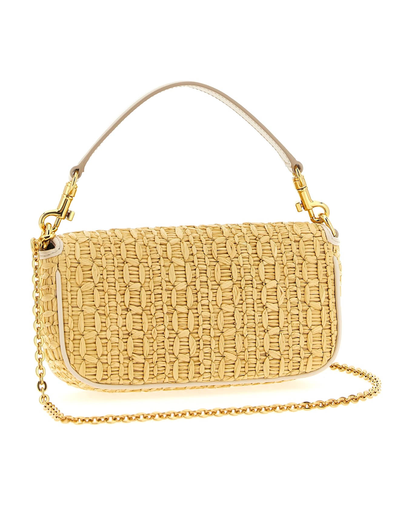 Dolce 
Gabbana Crochet Shoulder Bag - Beige