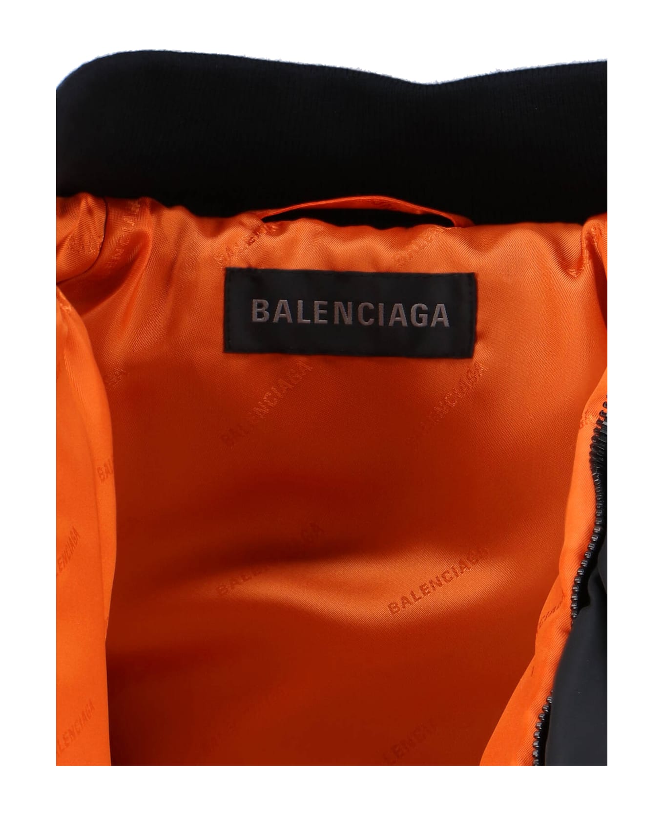 Balenciaga Draped Bomber Jacket - Black