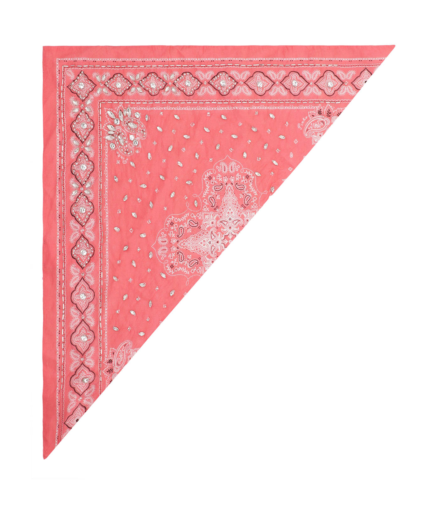 Pinko Bailando Cotton Printed Bandana - red