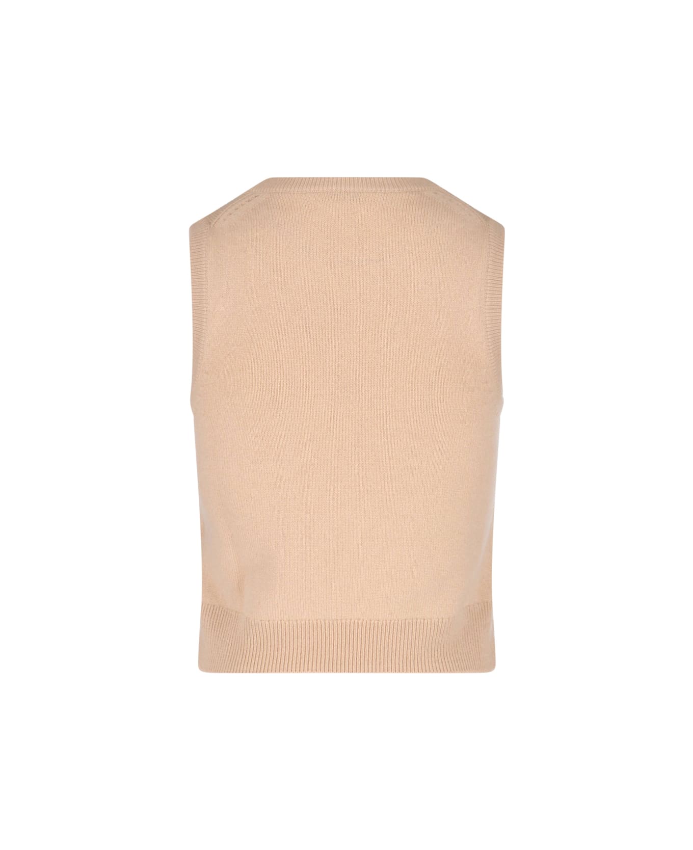 Celine Knitted Tank Top - Beige